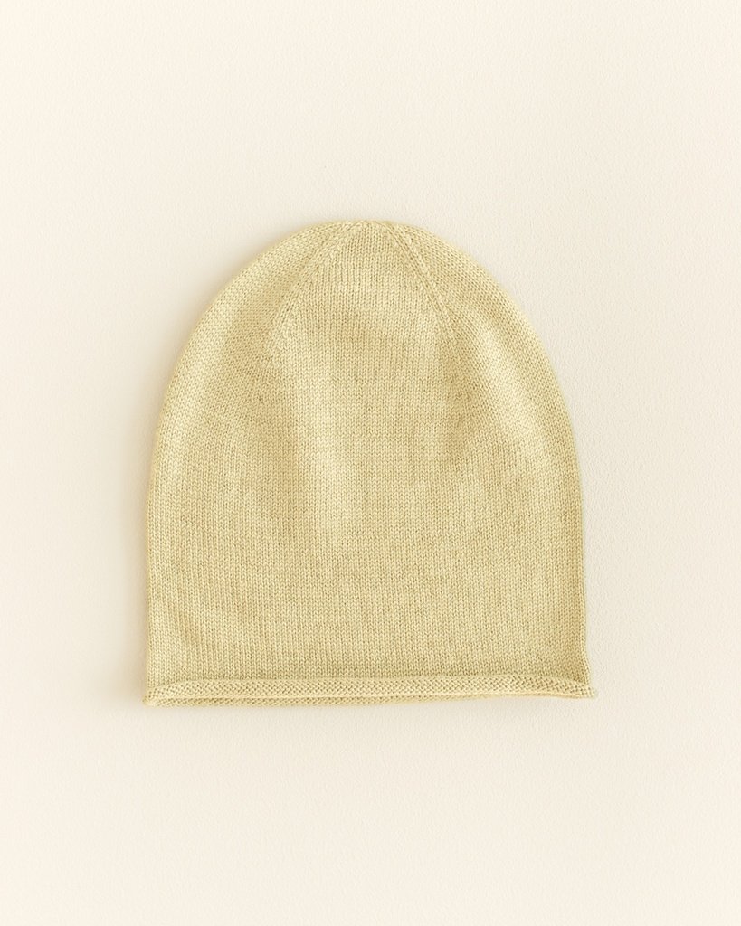 Hvid Kids Beanie Efa Light Yellow 1-2 jaar