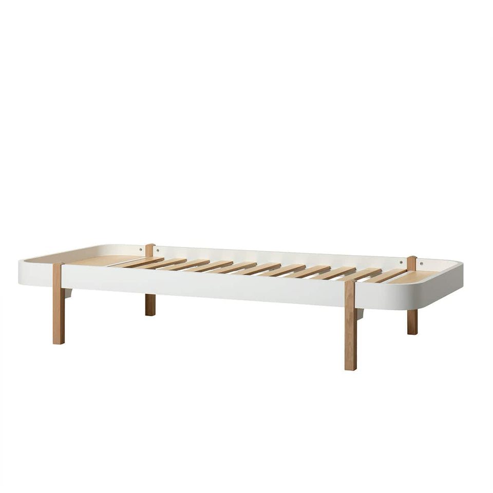 Oliver Furniture Bed Lounger White-Oak 120x200 cm