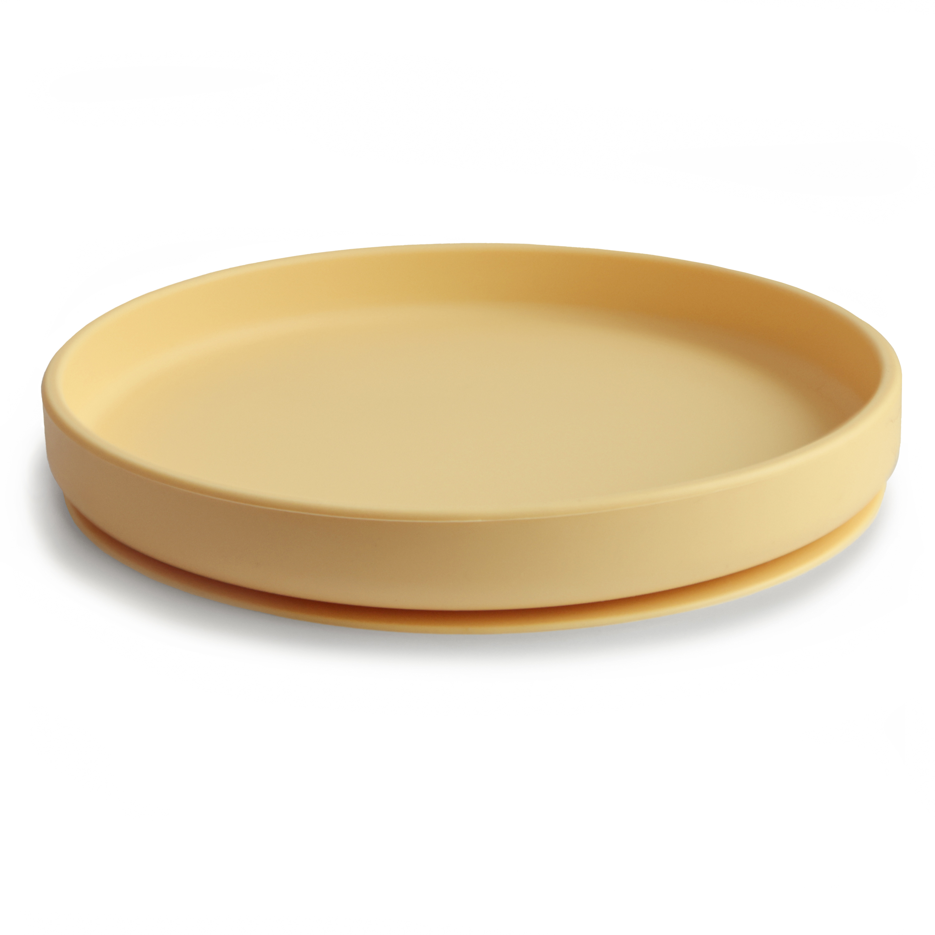 Mushie Bord Classic Silicone met Zuignap Daffodil