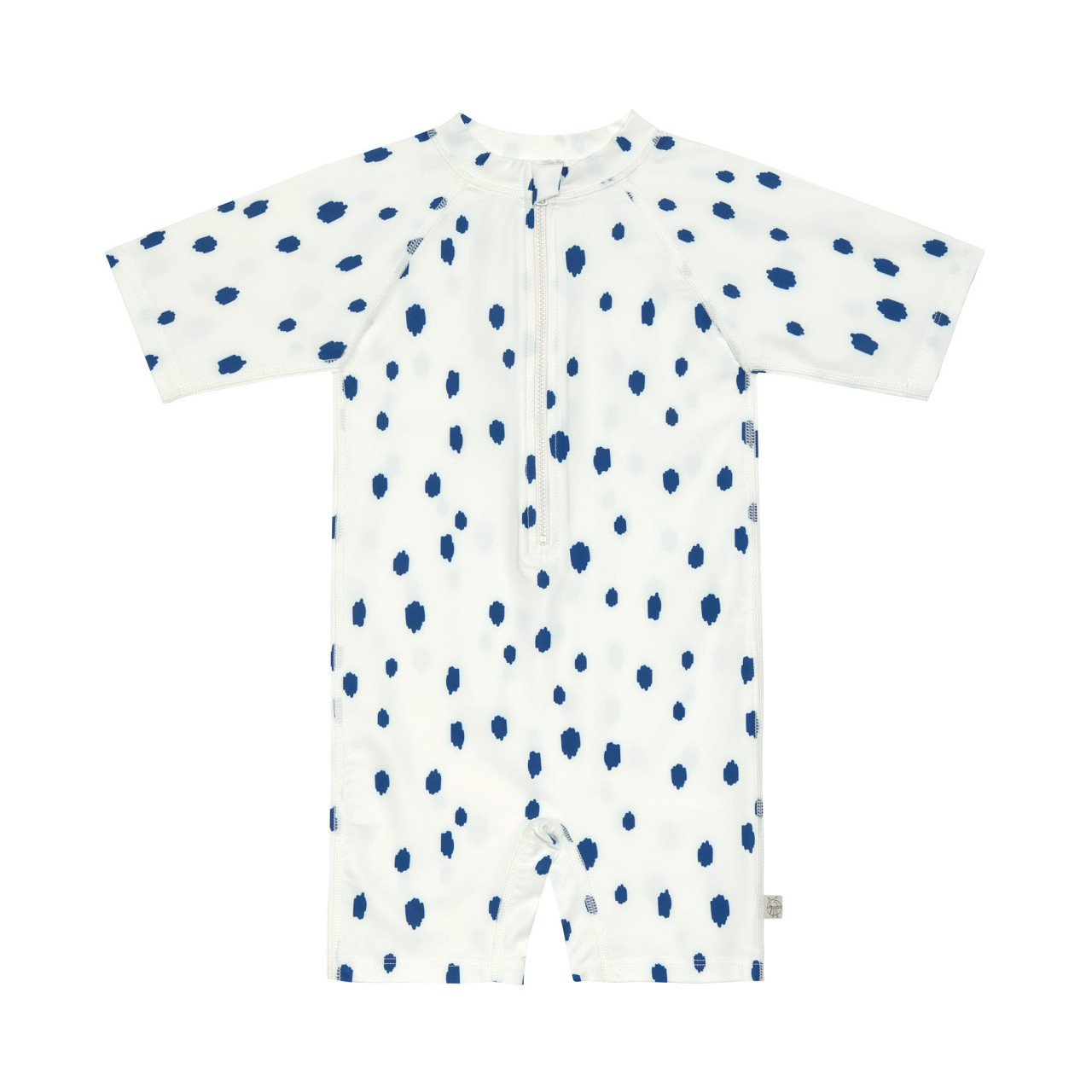 Lässig / short sleeve sunsuit / spots blue nature - 3 Y