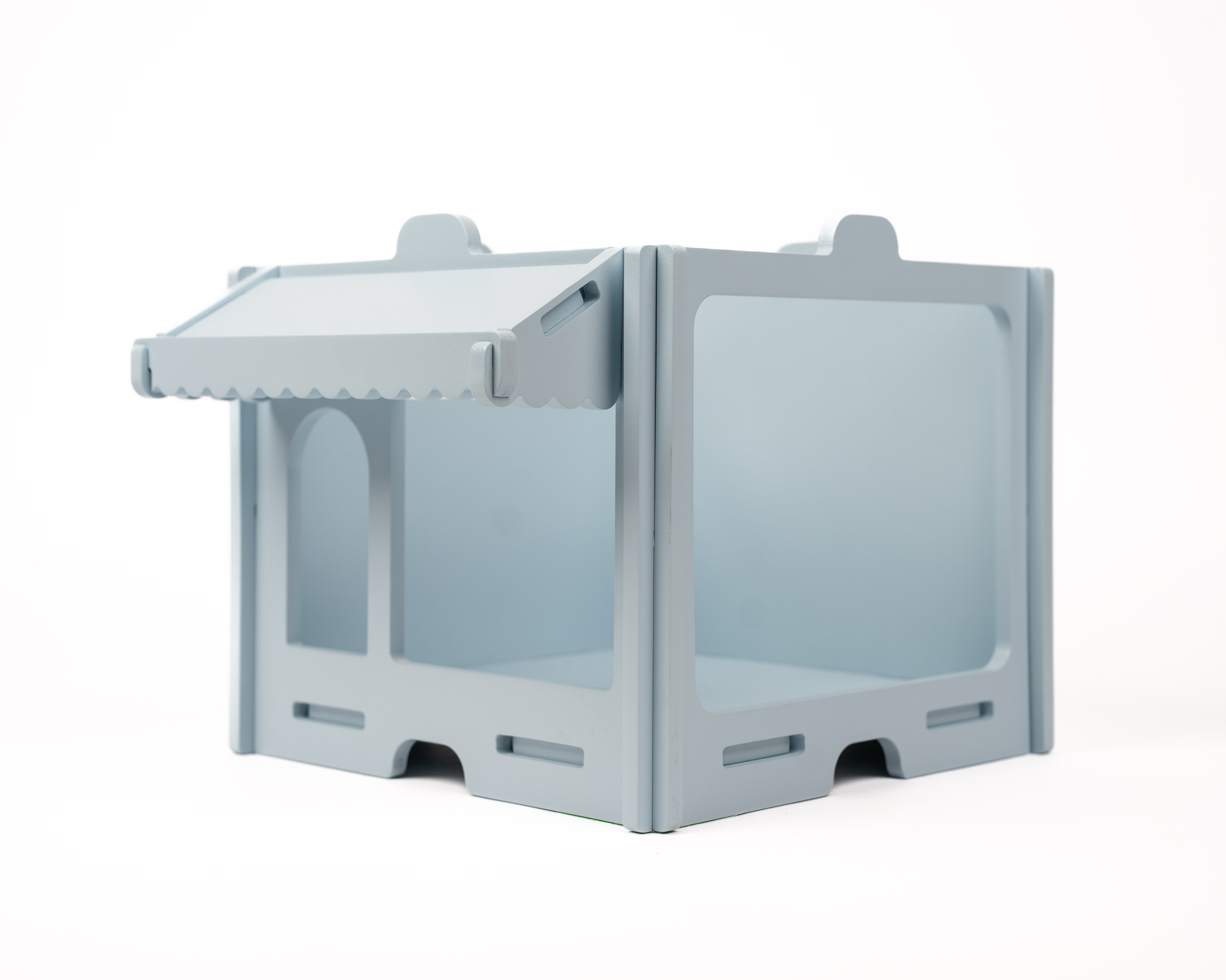 Lucu Poppenhuis Little Lofts Module Winkel Hout Lichtblauw Hout 31x31x48.5 cm