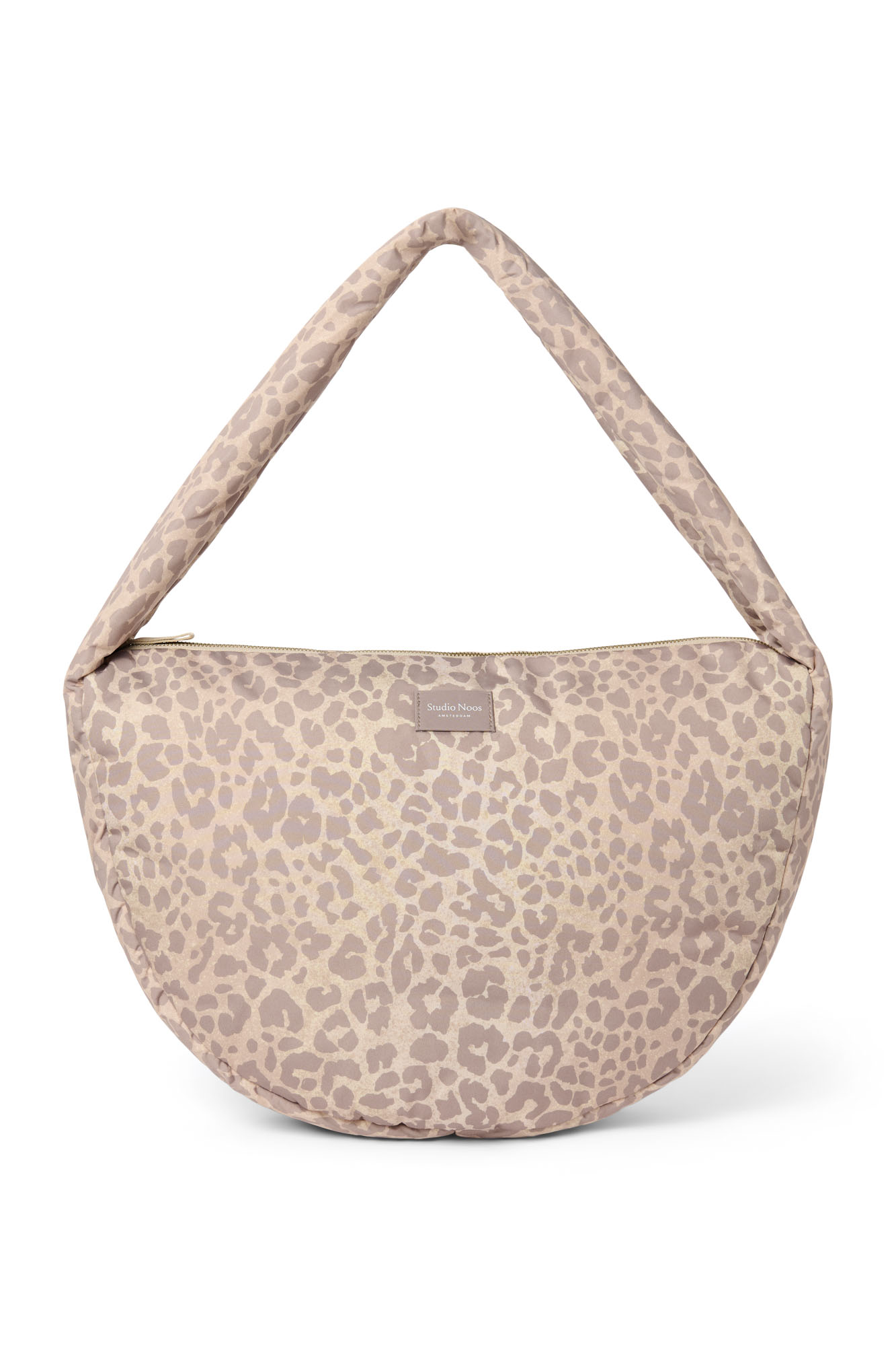 Studio Noos Schoudertas Crossbody Puffy Beige Leopard 39x20x11 cm