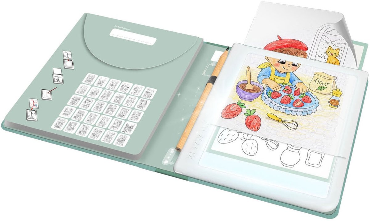 Kidywolf Kidydraw Pad Tekentablet Meli-Melo 30 Illustraties