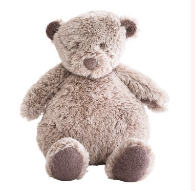 Dimpel Knuffel Noann Beer Grijsbeige 20 cm