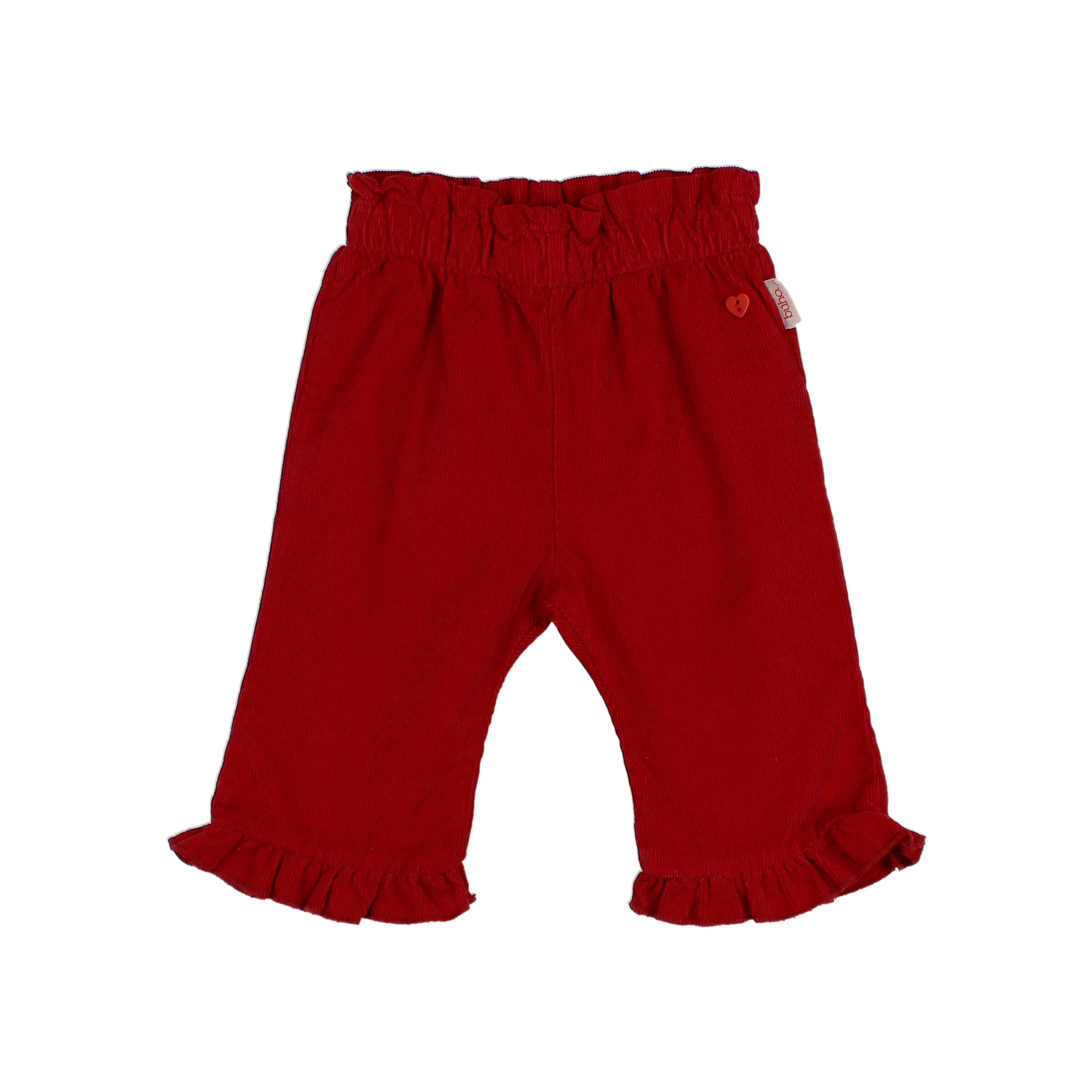Buho Baby Broek Soft Velours Cherry