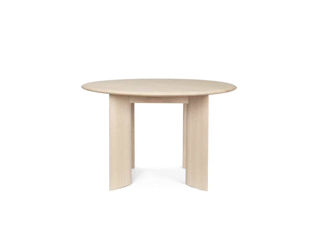 Ferm Living Tafel Rond Bevel White Oiled Beech