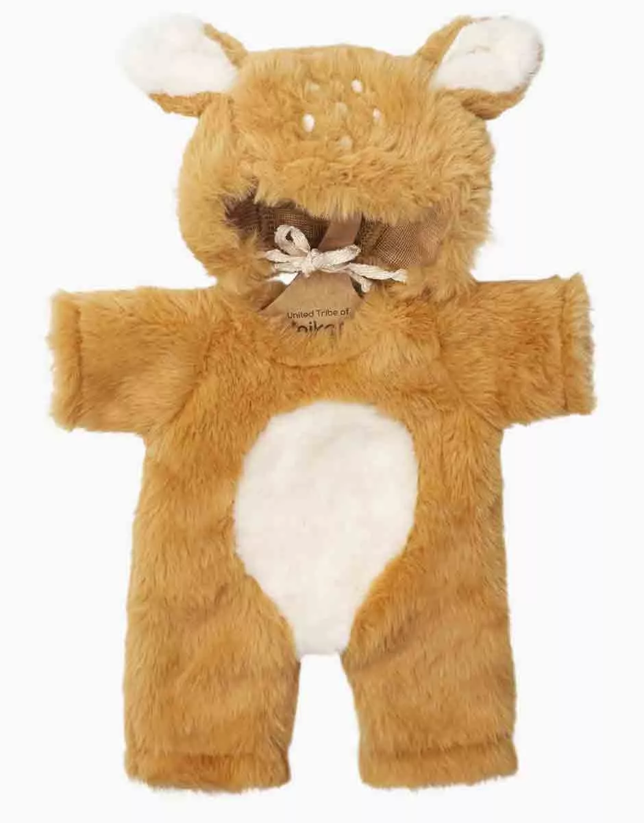 Minikane Ensemble Bambi Set in Camel Faux Fur