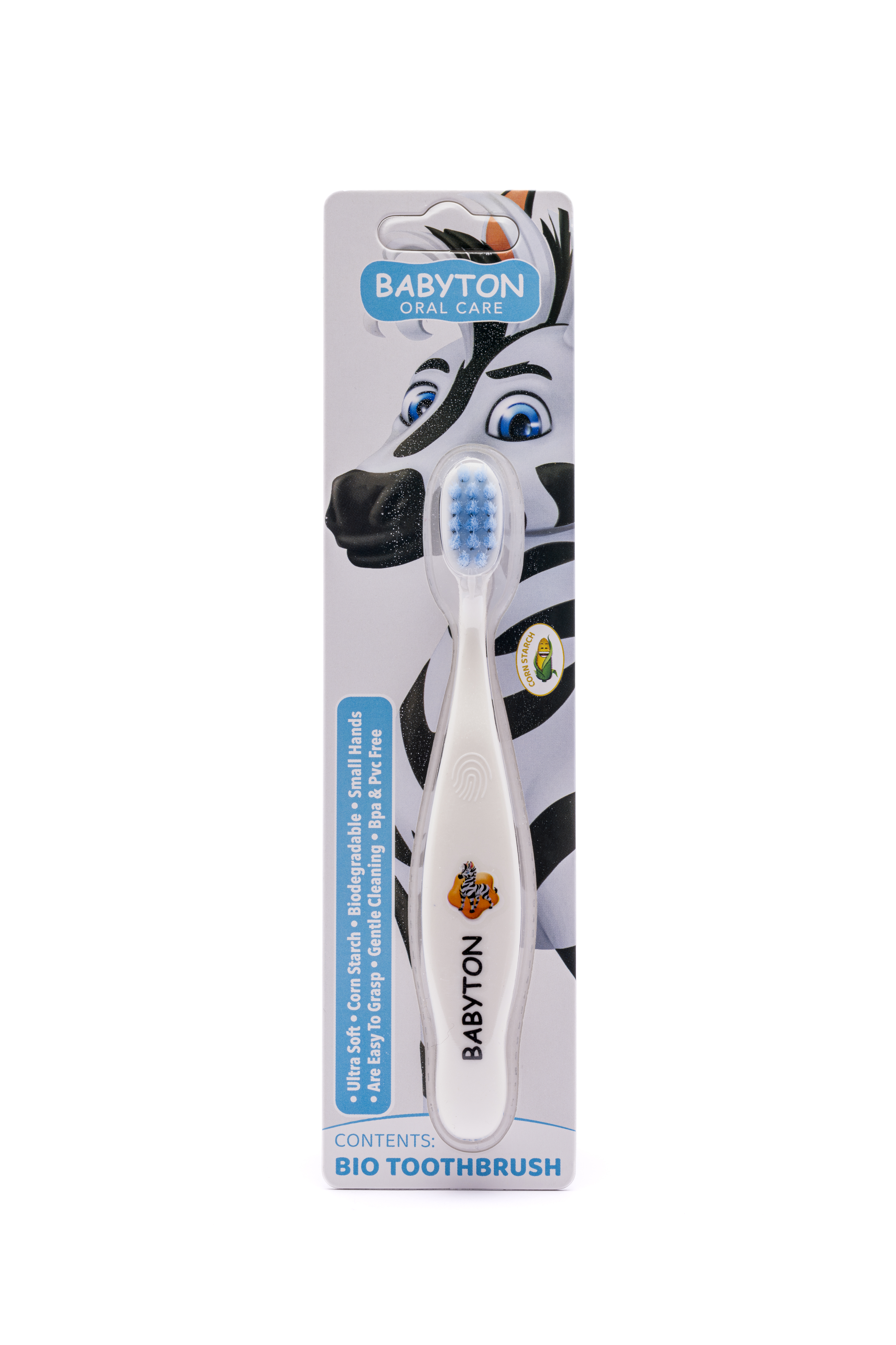 Babyton Tandenborstel Bio Zebra  + 12 m