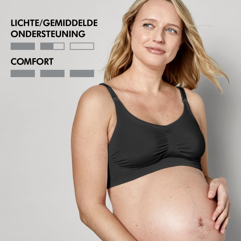 Medela Zwangerschaps-Voedings BH Keep Cool Zwart - S
