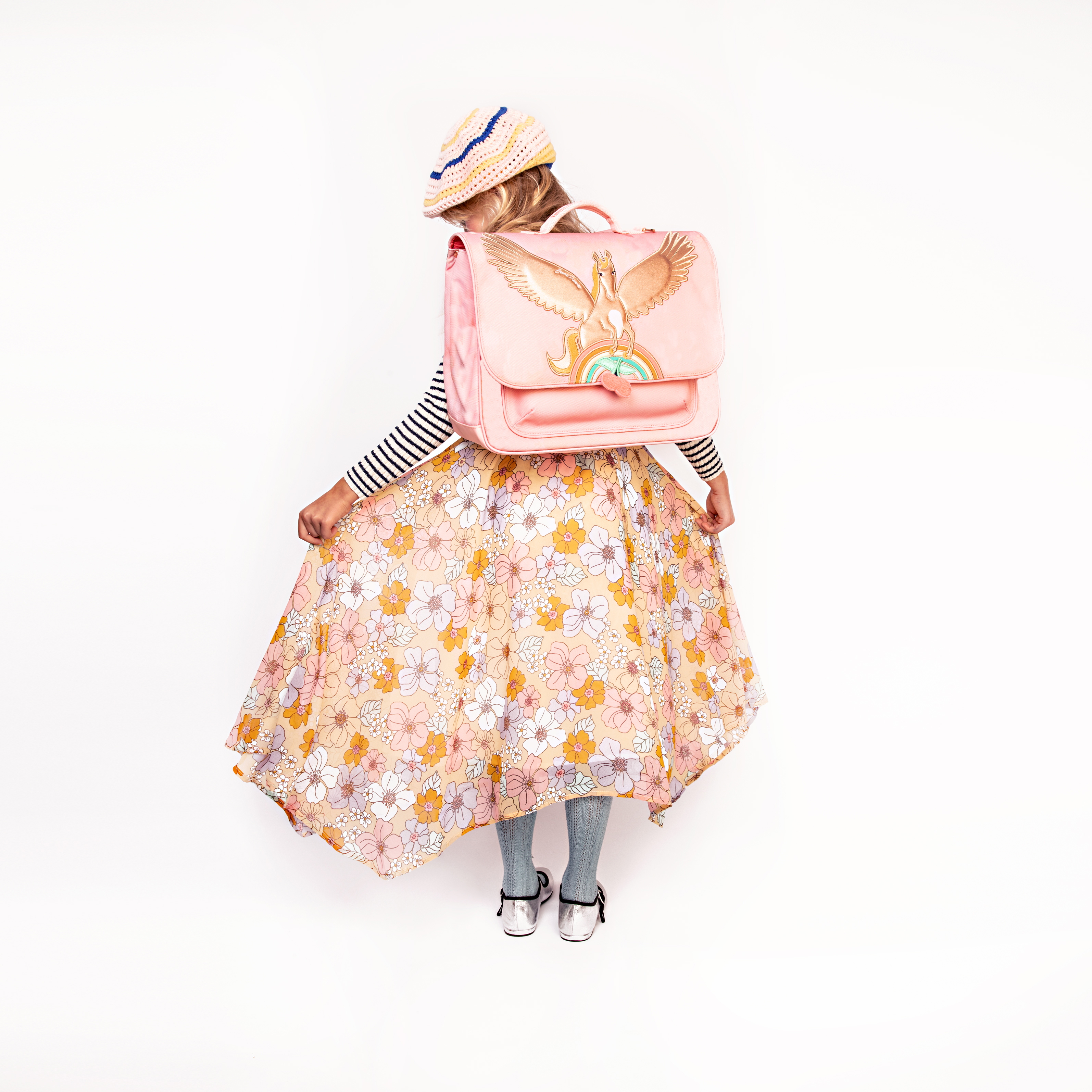 Jeune Premier Boekentas It Bag Midi 17 l Tie-Dye Pegasus - 38x30x14.5 cm