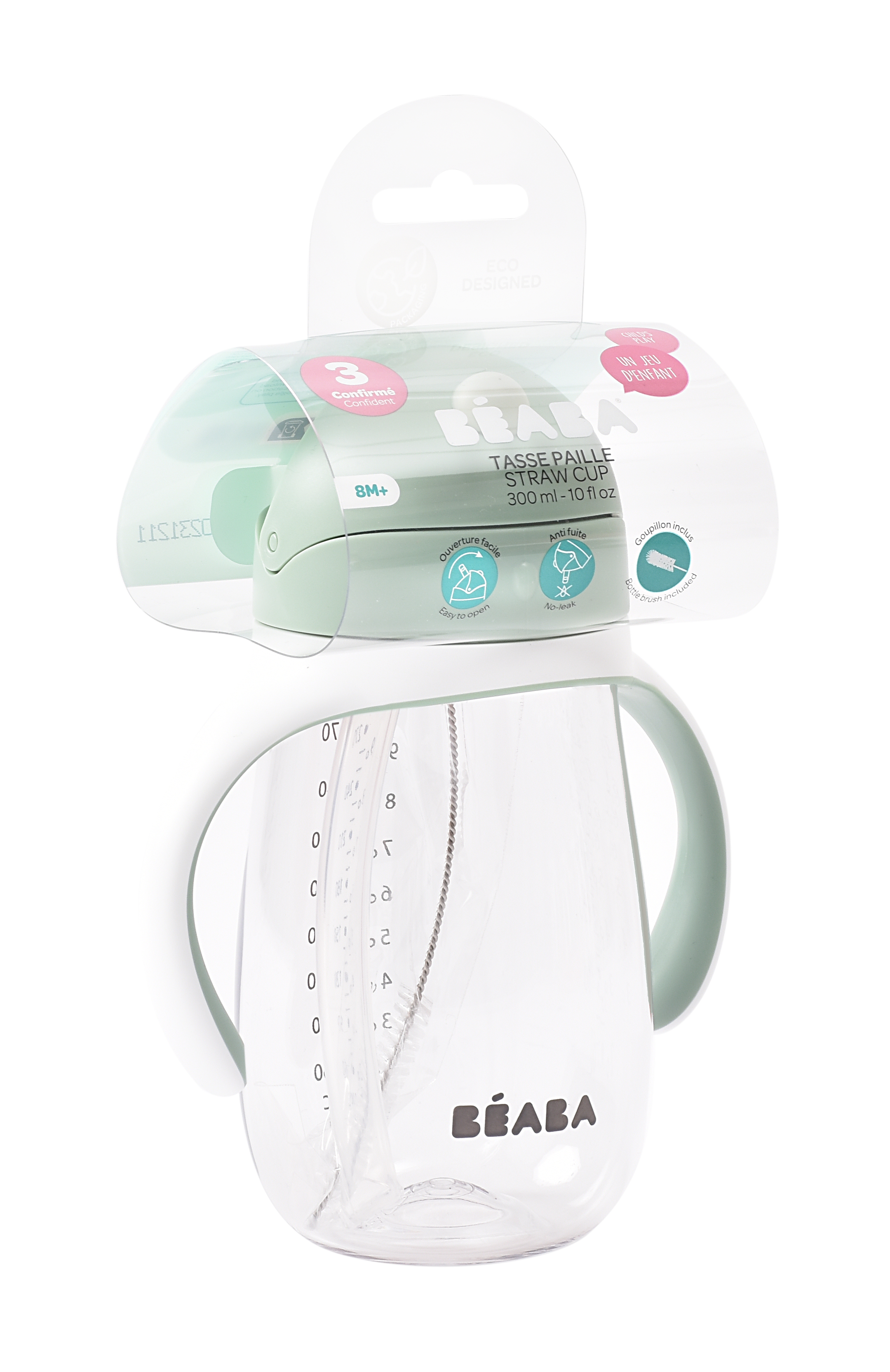 Beaba Drinkbeker met Rietje Sage Green 300 ml