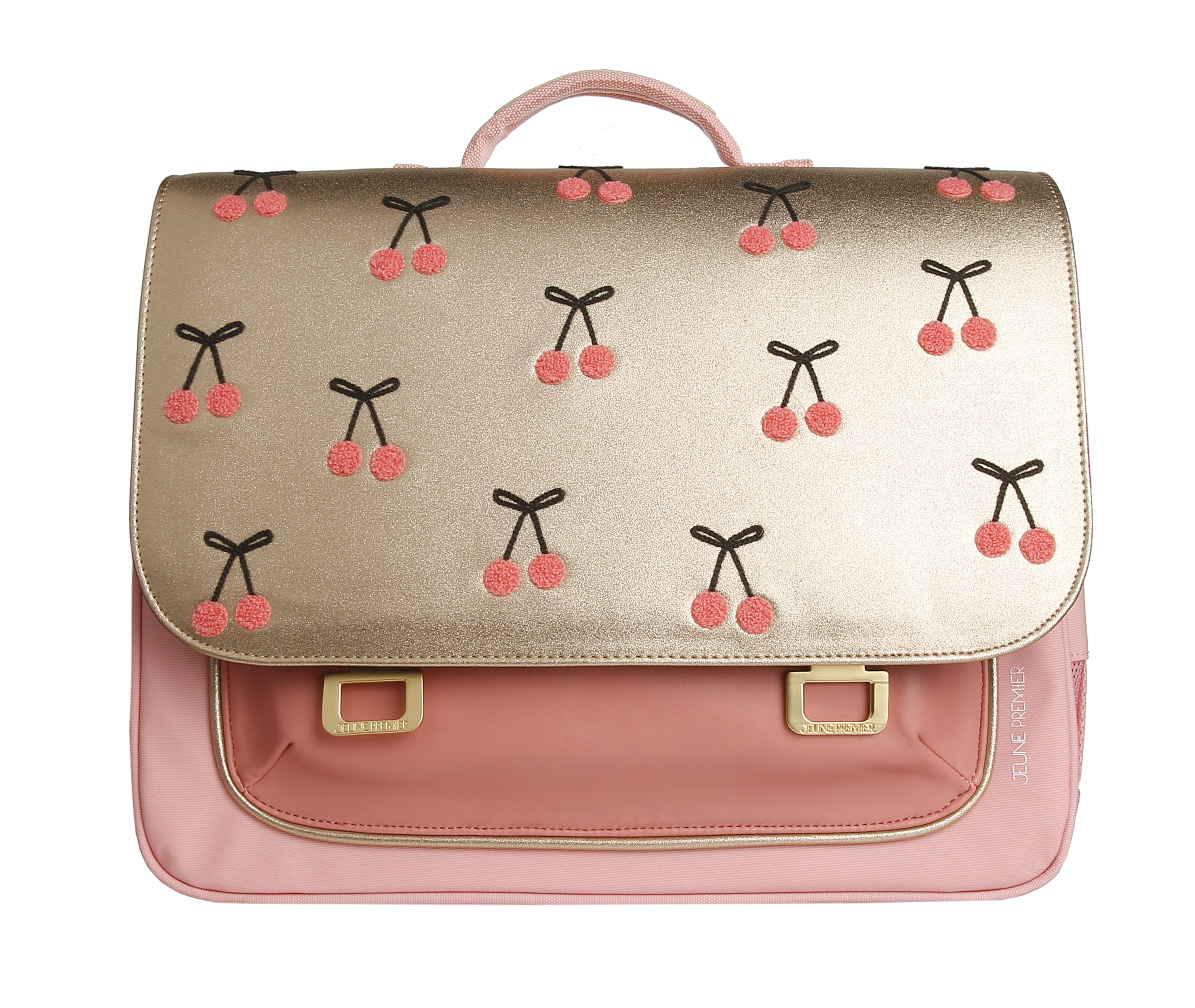 Jeune Premier Boekentas It Bag Midi 17 l Cherry Pompon - 38x30x14.5 cm