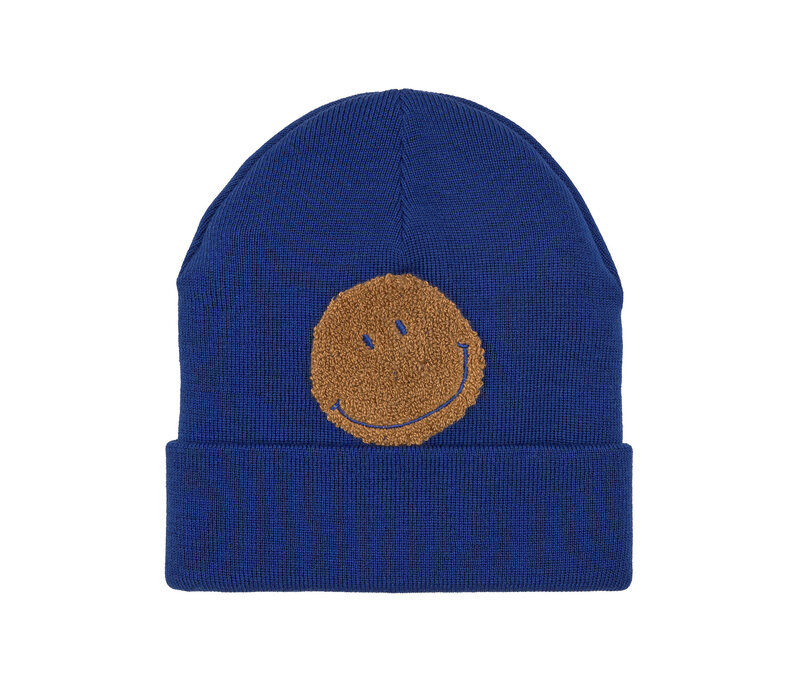 Lässig Beanie Kids Merino Wool Smile Blue