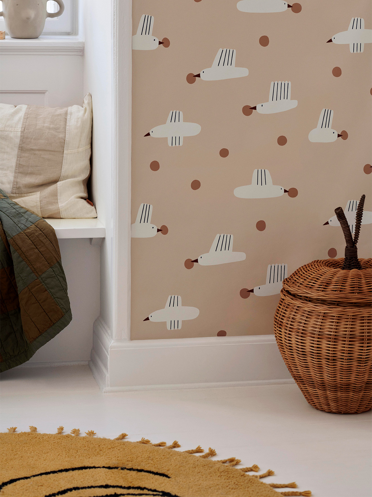 Ferm Living Opbergmand Gevlochten Appel Natural Large
