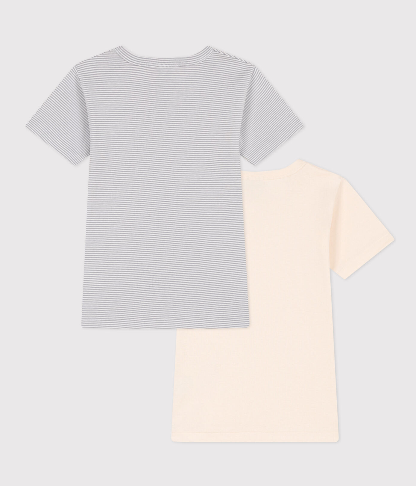 Petit Bateau / set van 2 onderlijfes voor jongens / streepjes