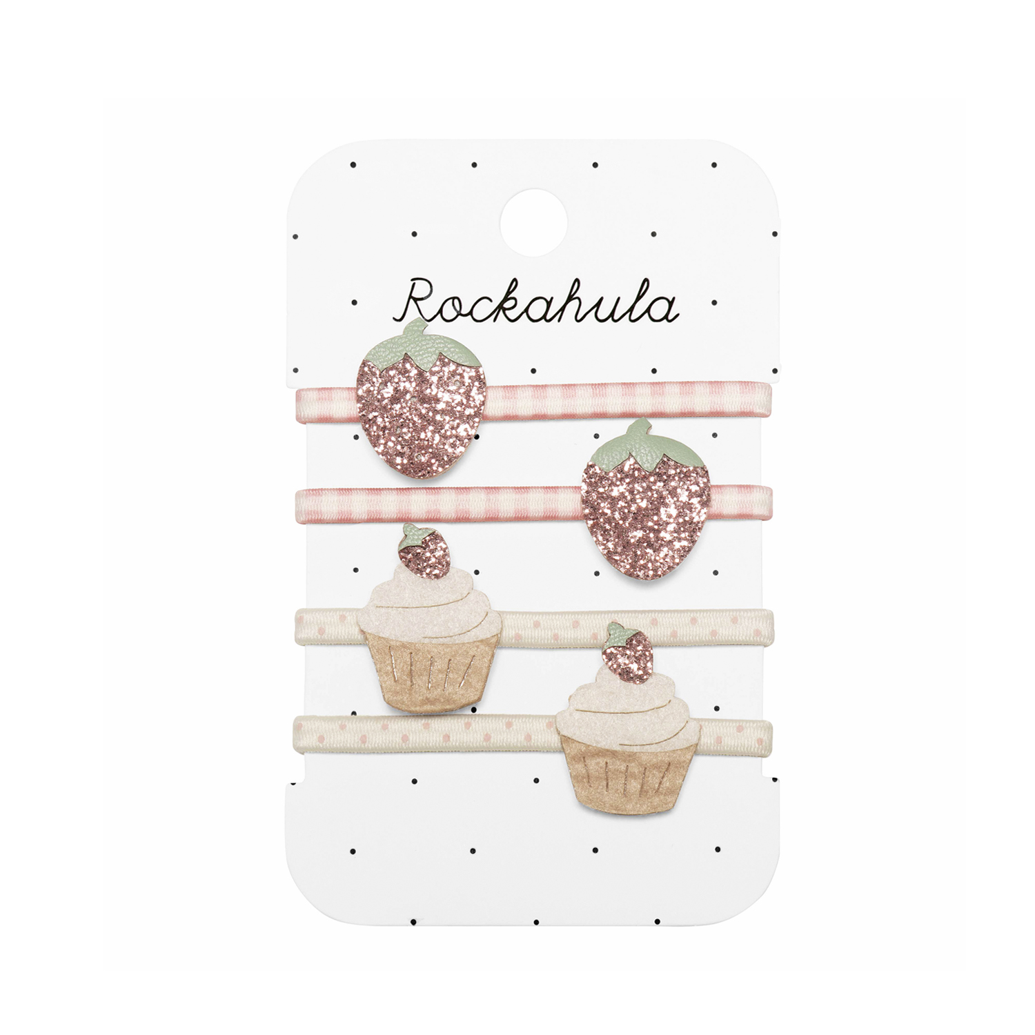 Rockahula Haarelastiek Sweet Strawberry 4 stuks