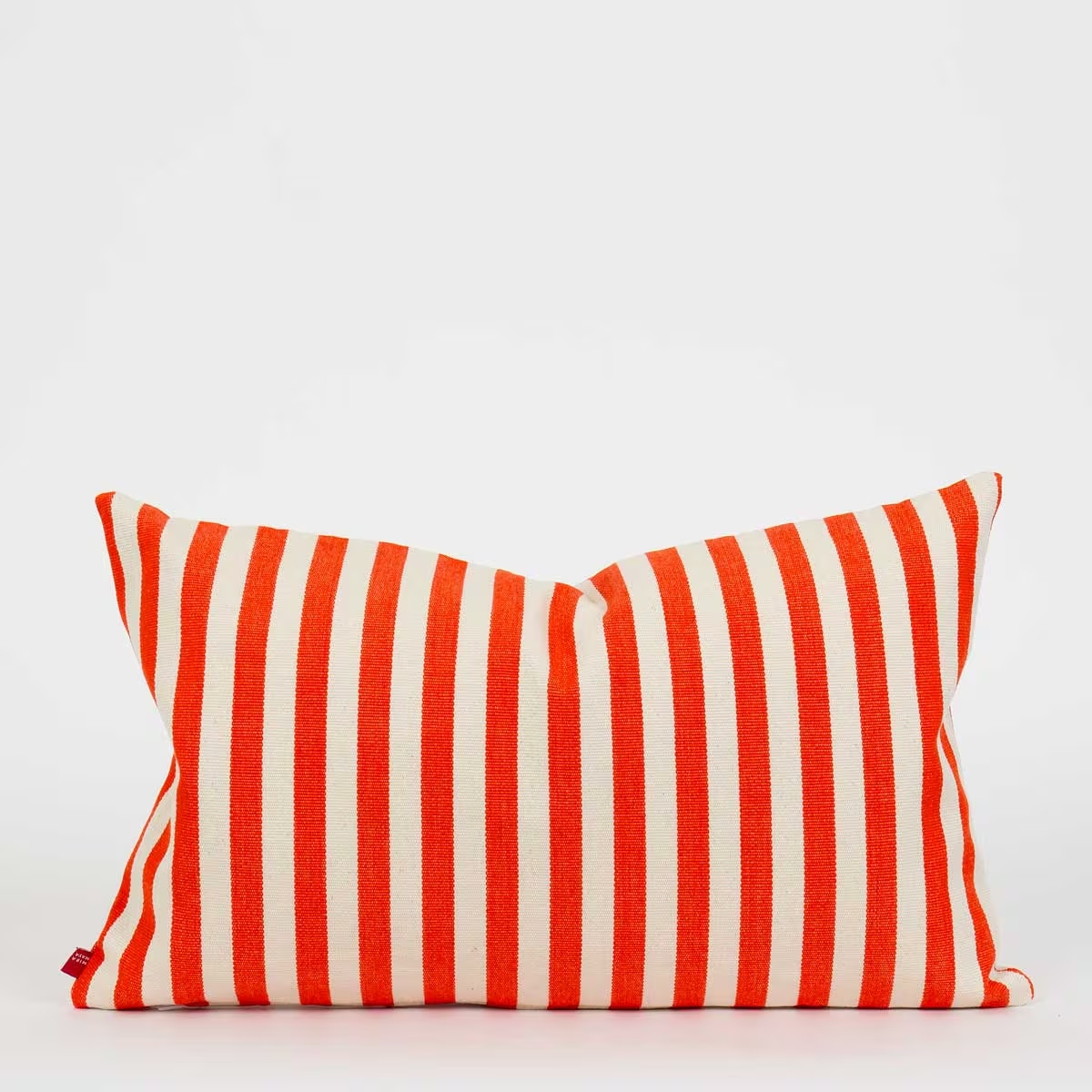 Awoc Kussen Gevuld Gestreept Oranje-Offwhite 30x50 cm