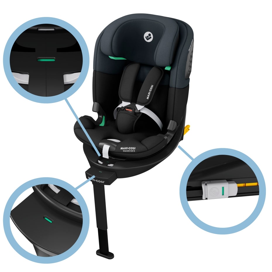 Maxi-Cosi Autostoel Emerald 360S Tonal Black 40-150 cm