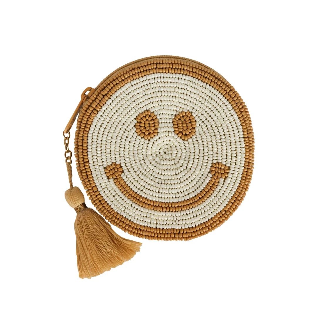 ATLITW Studio Geldbeugel Little Treasures Smiley 10.5cm - Katoen & Kralen