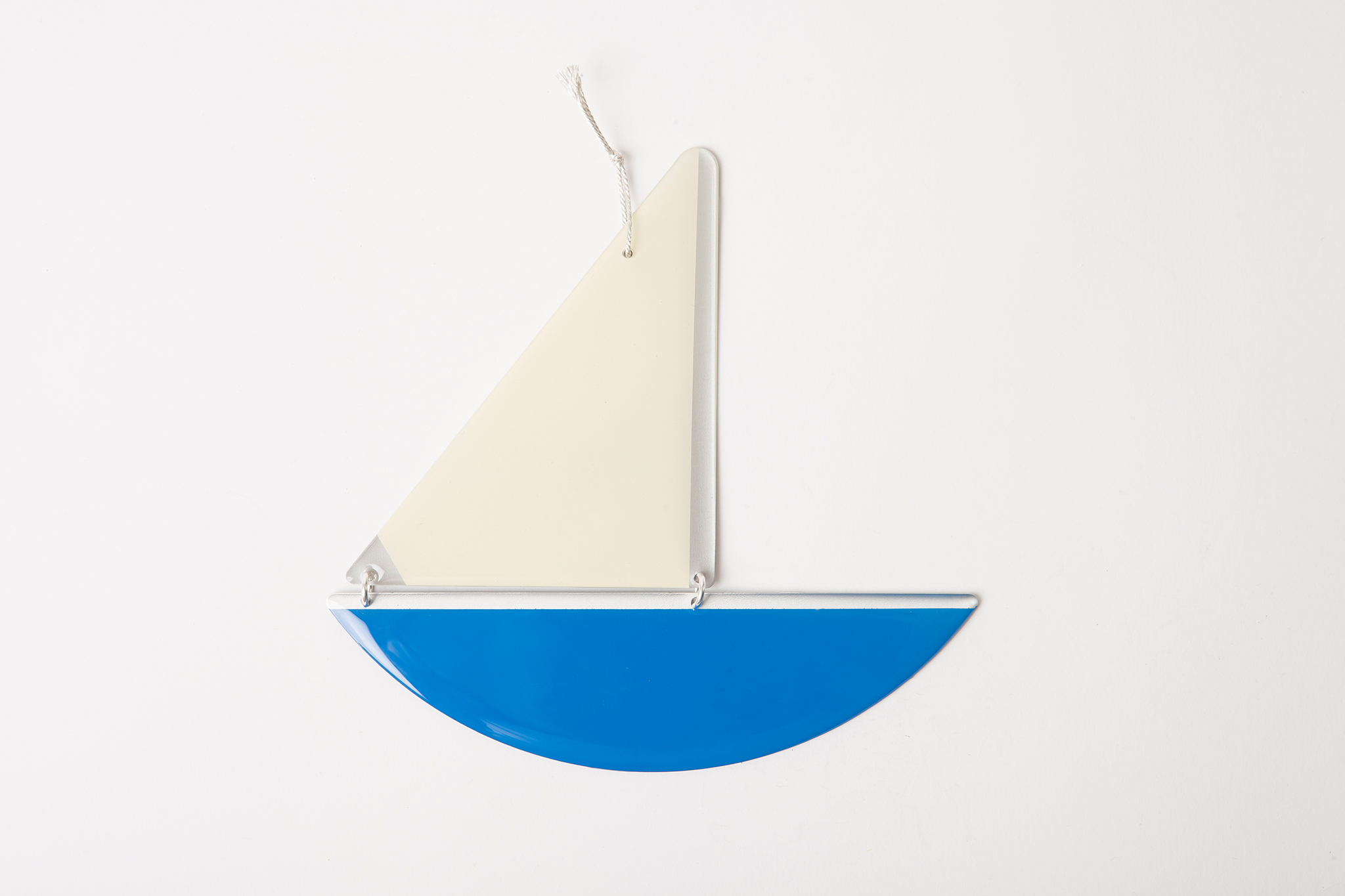 Bord De L'eau Muurdecoratie Boot Large Bronze Blauw