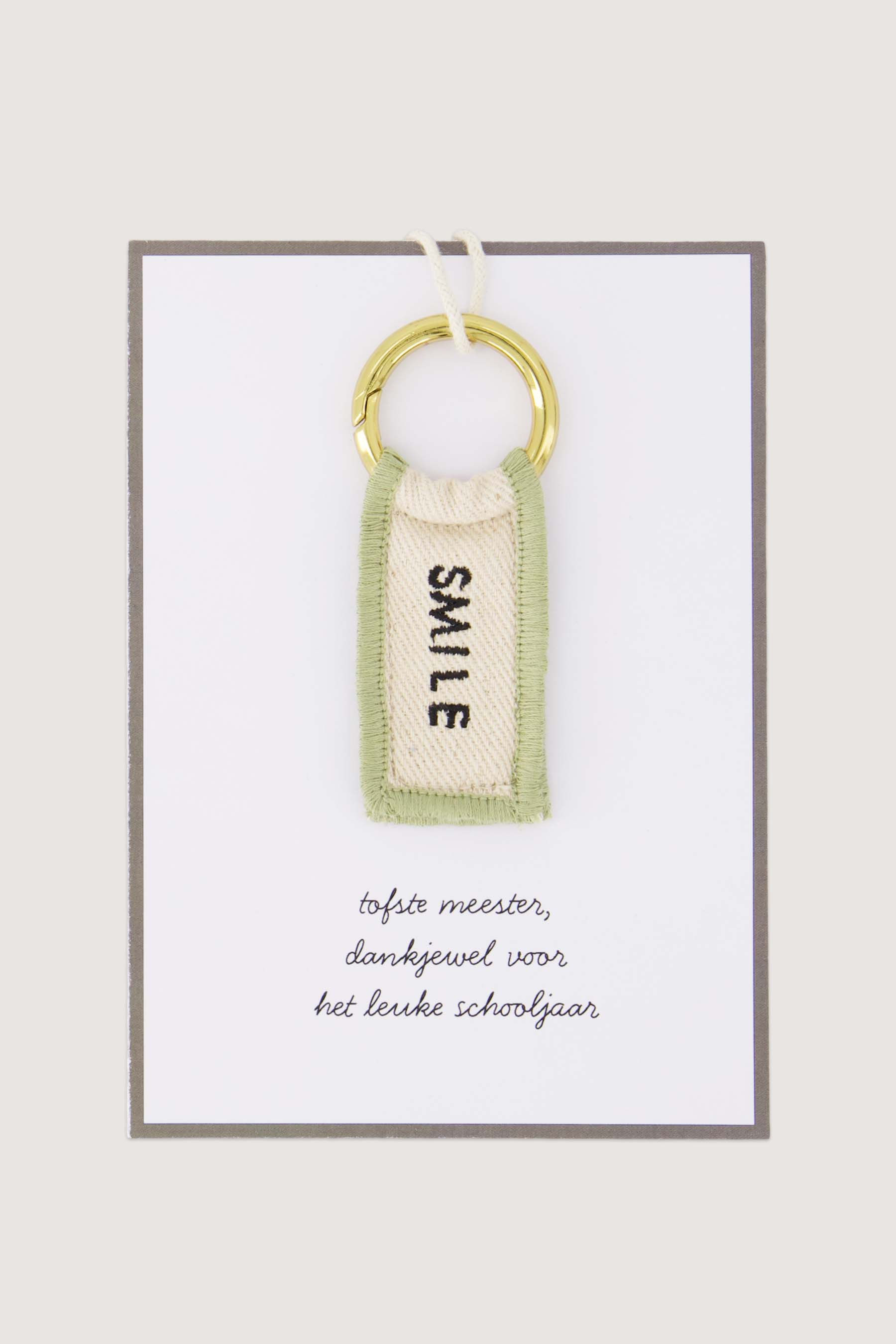 Zusss Wenskaart met Sleutelhanger liefste Meester