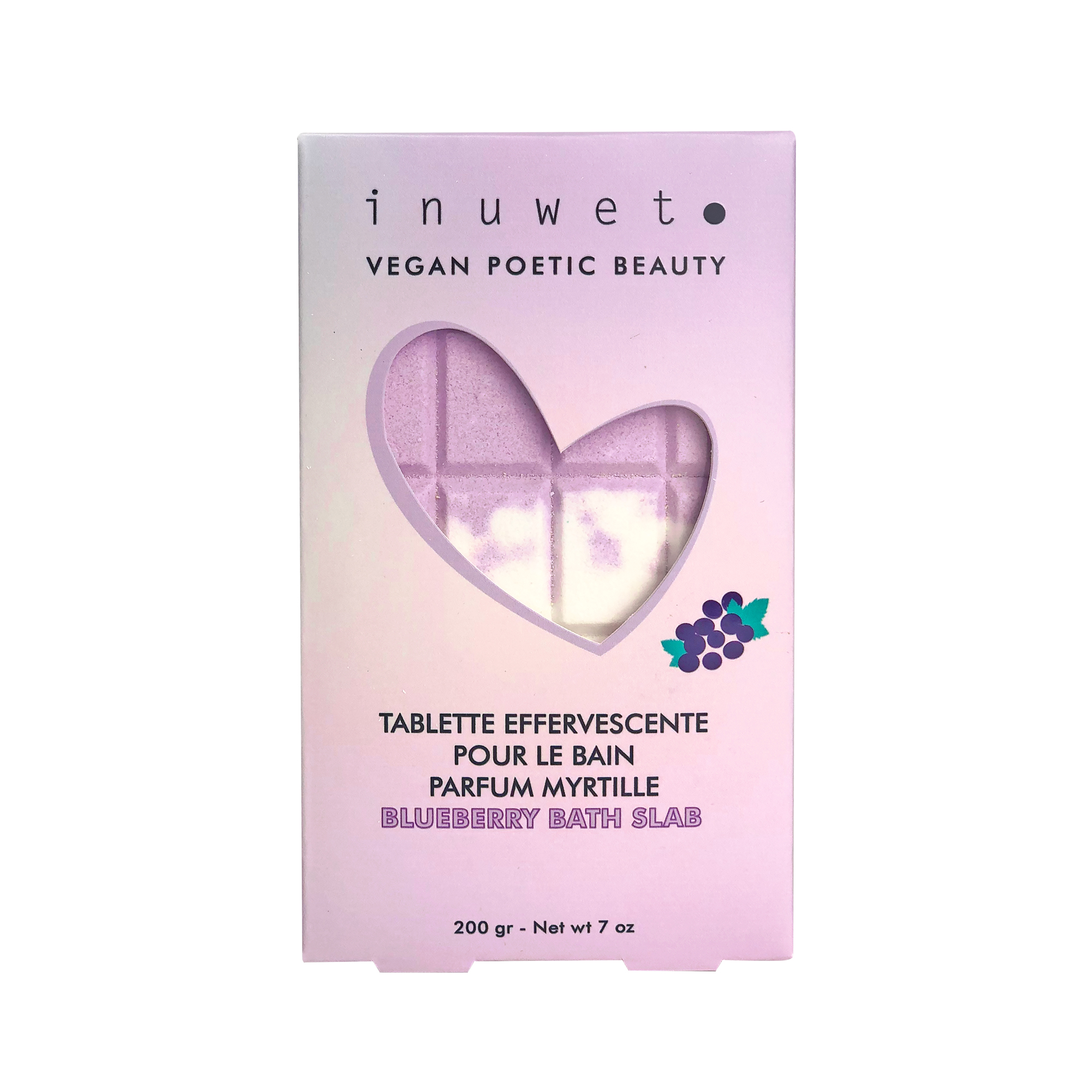 Inuwet Badbruistablet Myrtille 200g