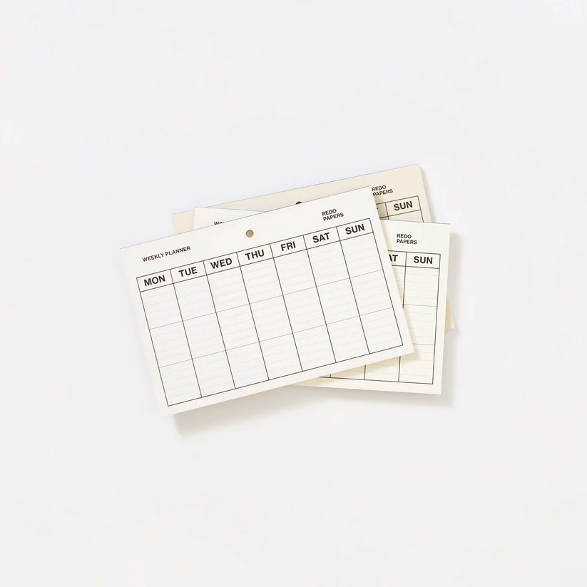 Redopapers Weekplanner Gelijmd 18x27 cm