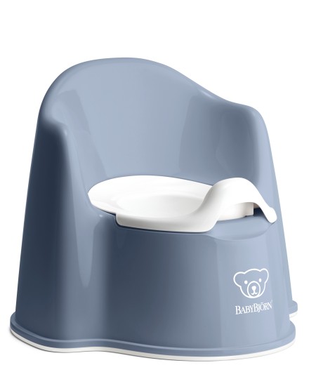 BabyBjorn WC Potje Zetel Diepblauw/Wit