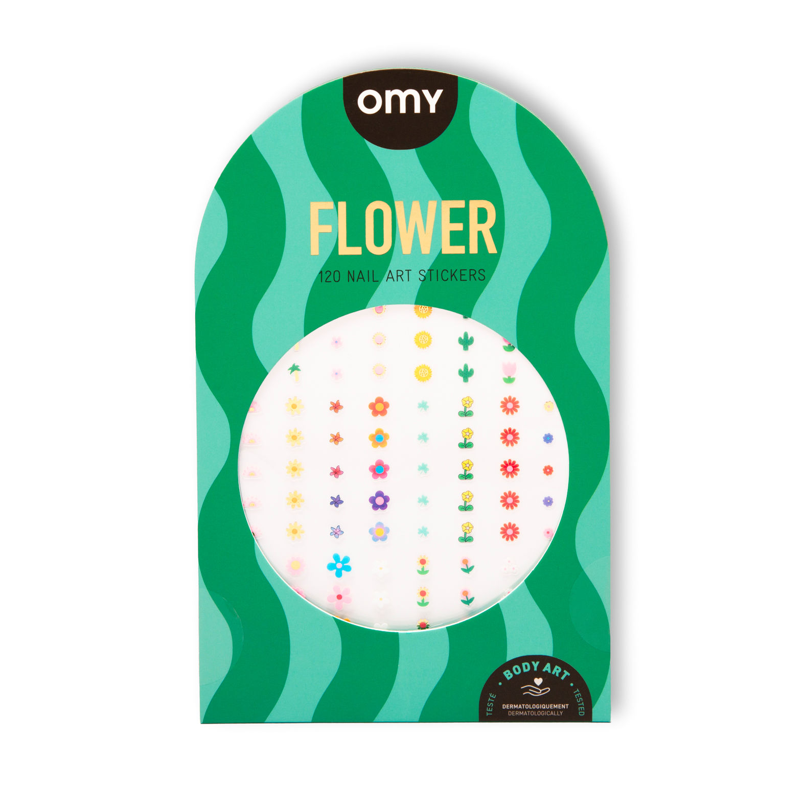 Omy Nagelstickers Flower 120 stuks assorti - Body Art
