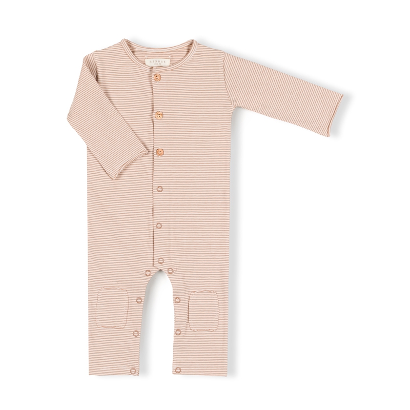 Nixnut Onesie Biscuit Stripe