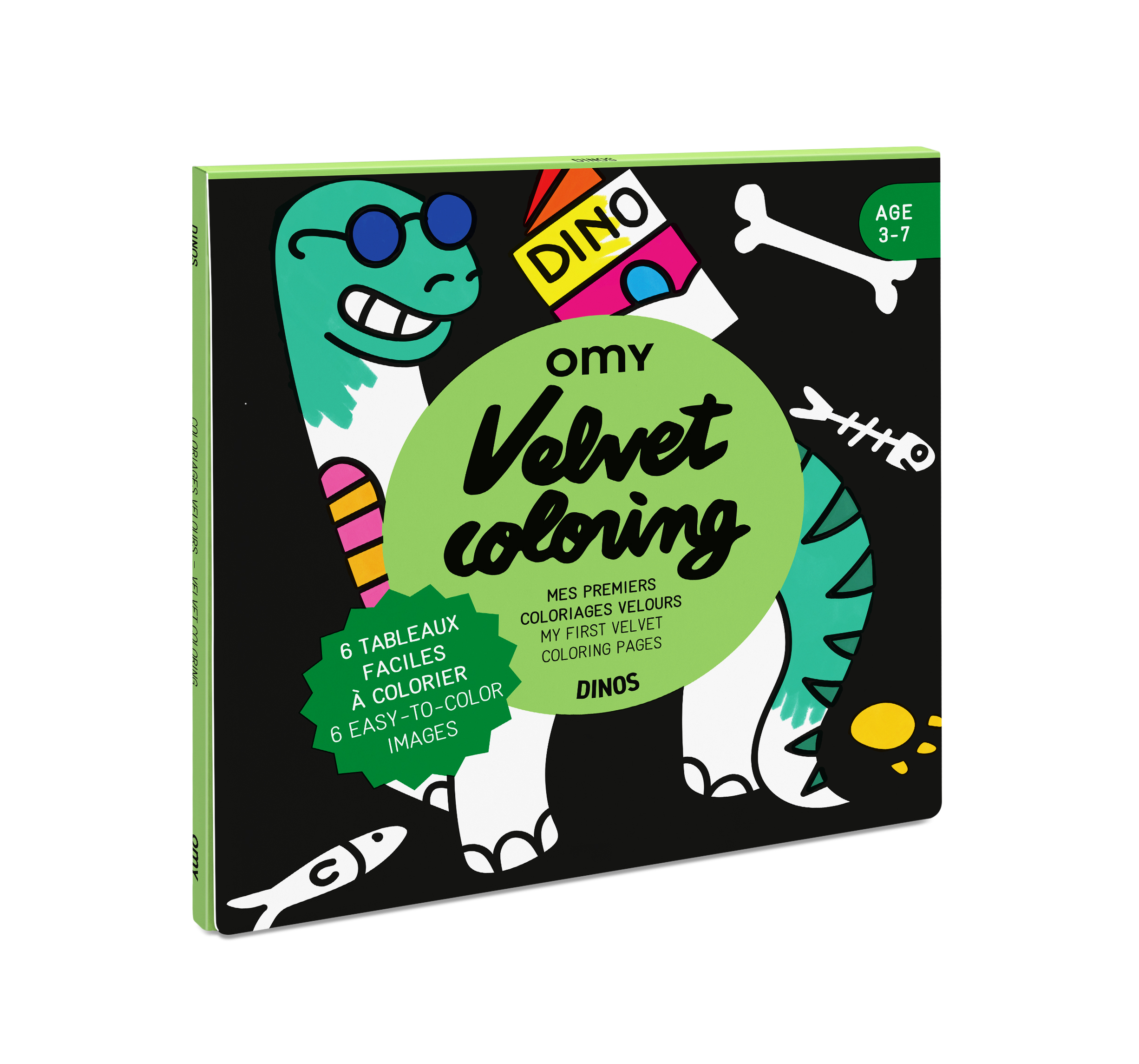 Omy Kleurblok Velvet Coloring Dino