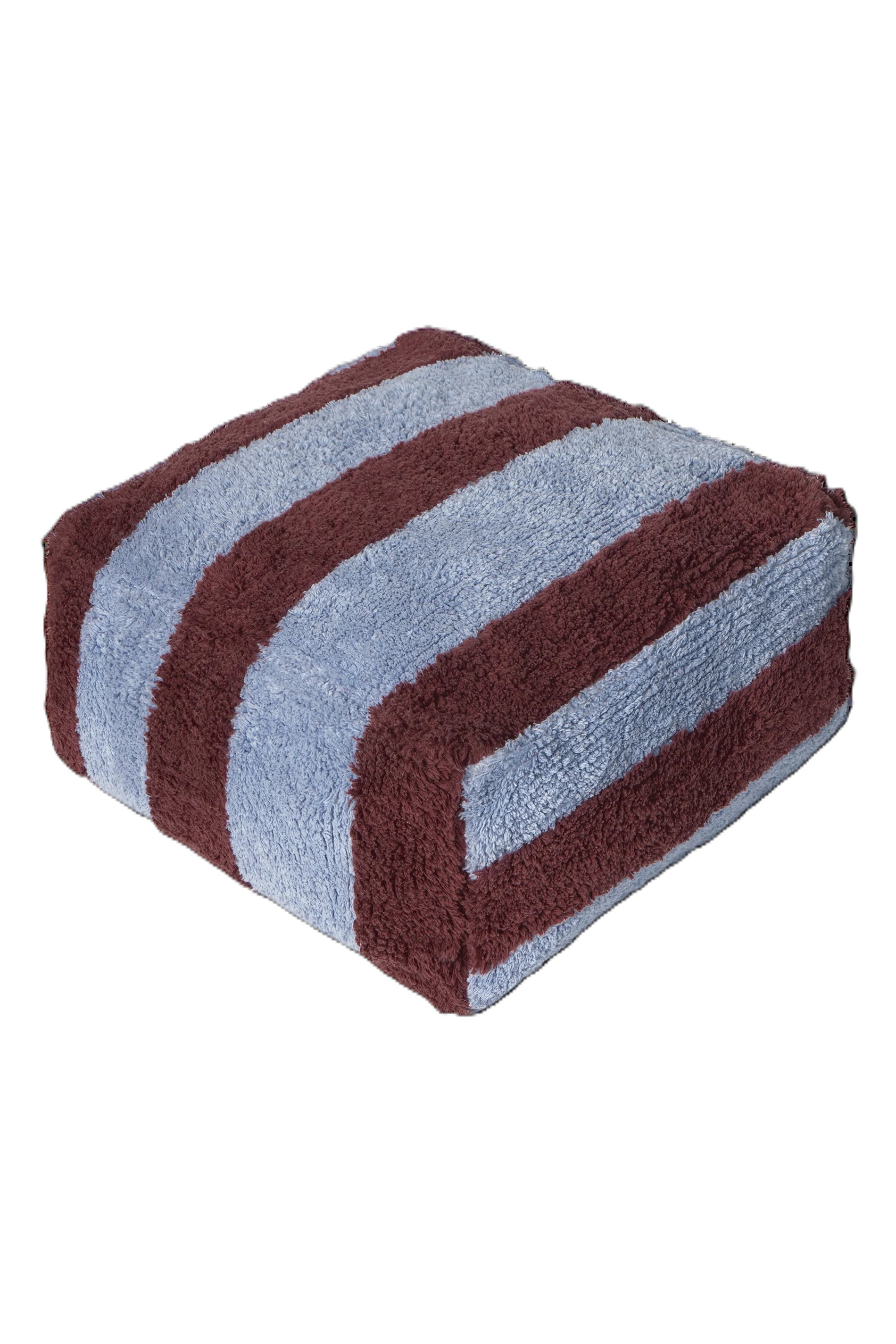 Lorena Canals Poef Gestreept Marsala 45x45x22 cm