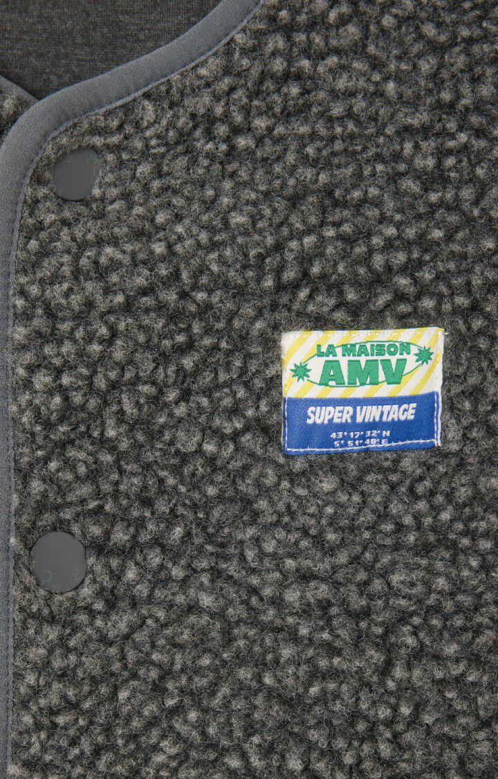 American Vintage Kids Jas Zonder Mouwen Hoktown Charcoal Melange