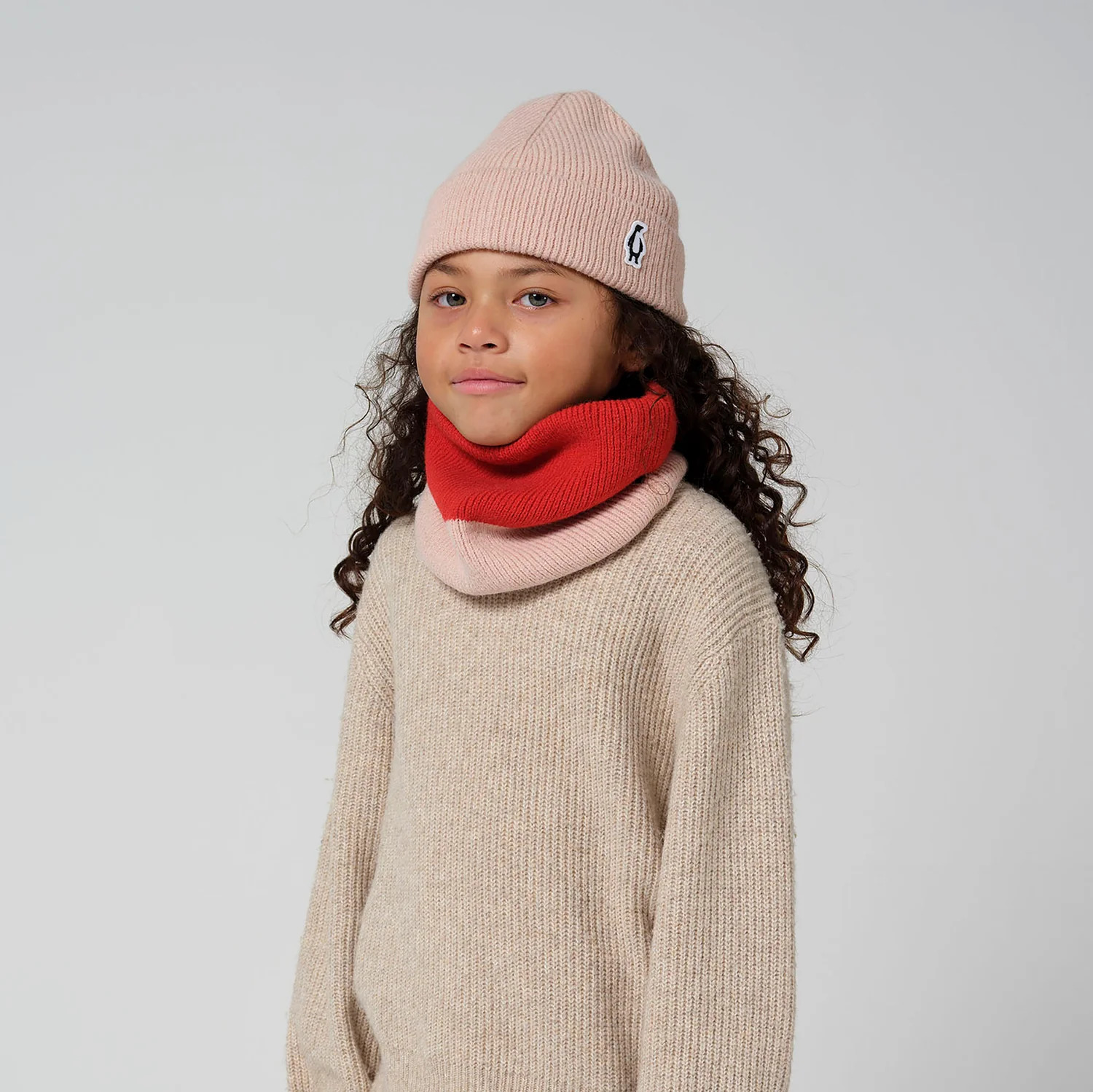 Go Soaky Kids Muts Beanie Red Dragon Old Pink - maat 110-122