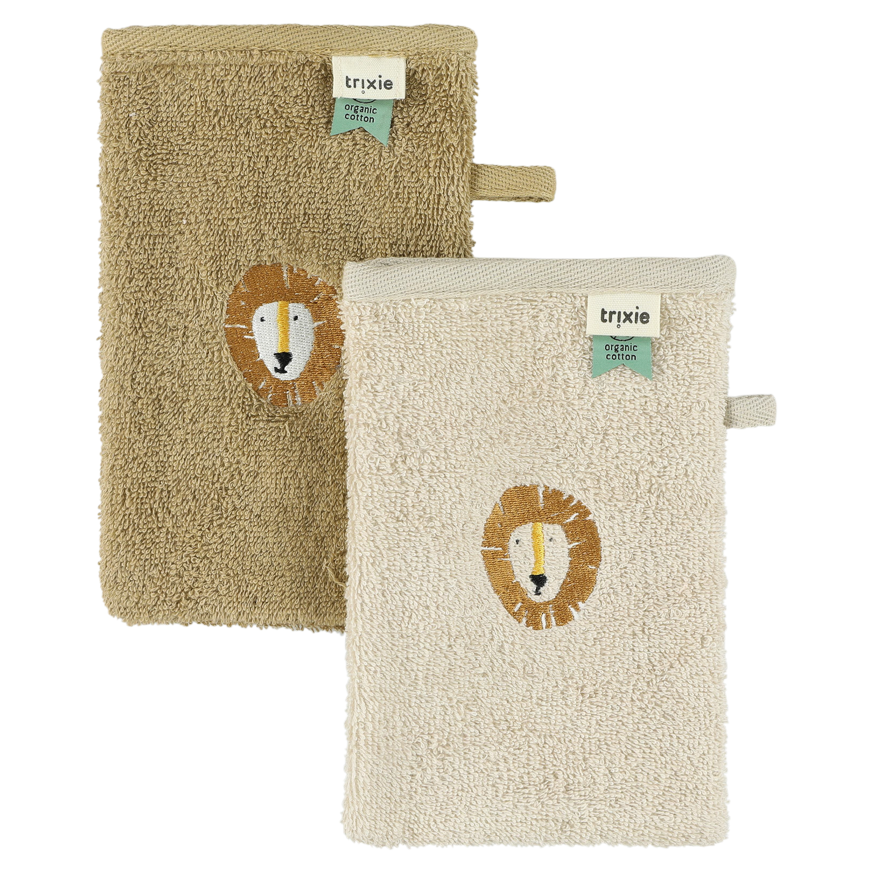Trixie Washandje Aura Lion Geel - 2 stuks