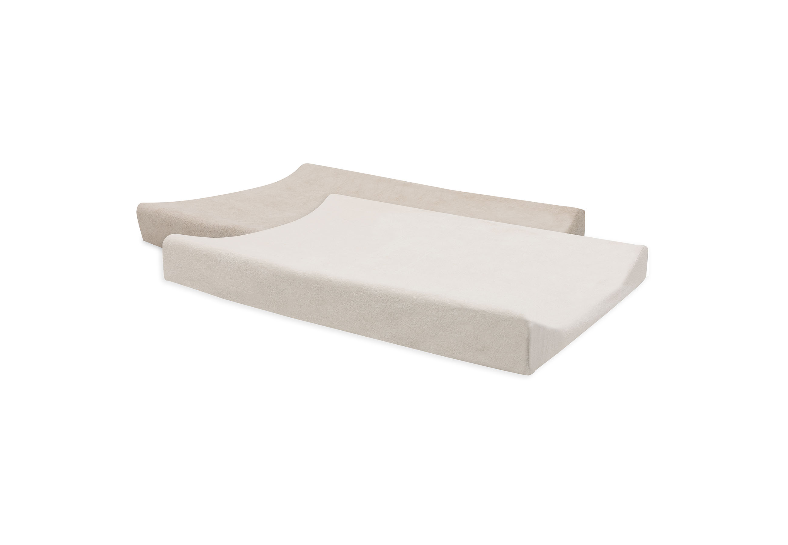 Jollein Waskussenhoes Badstof Oatmeal-Sand 50x70 cm - 2 Stuks