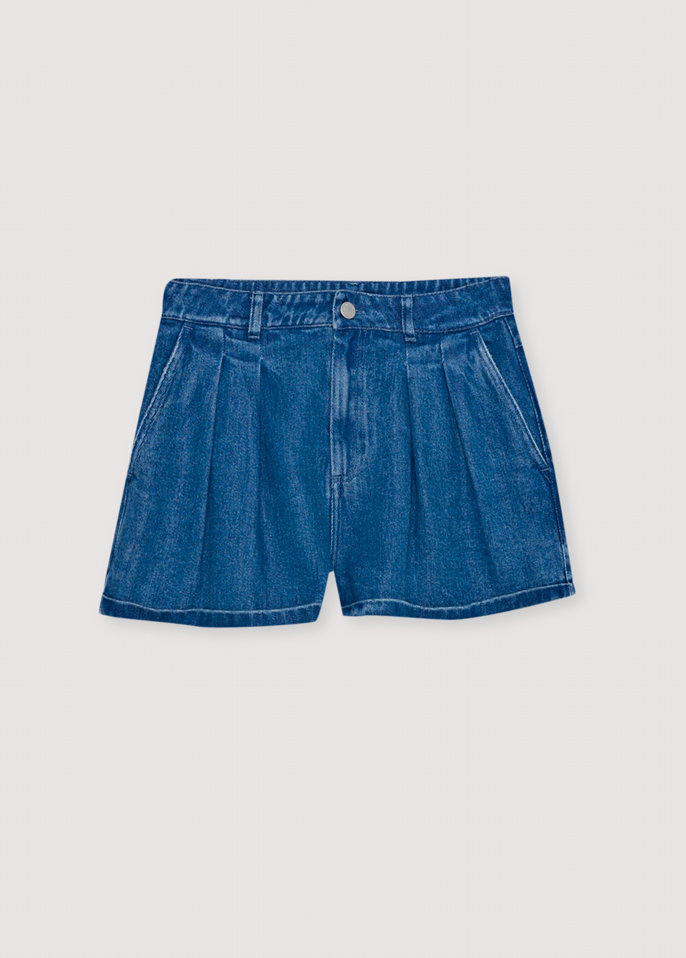 The New Society Short TNS Tencel Mid Denim