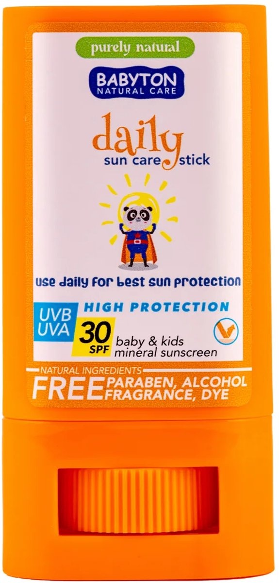 Babyton Zonnecrème Stick Natuurlijk-Mineraal SPF30 - 20 g