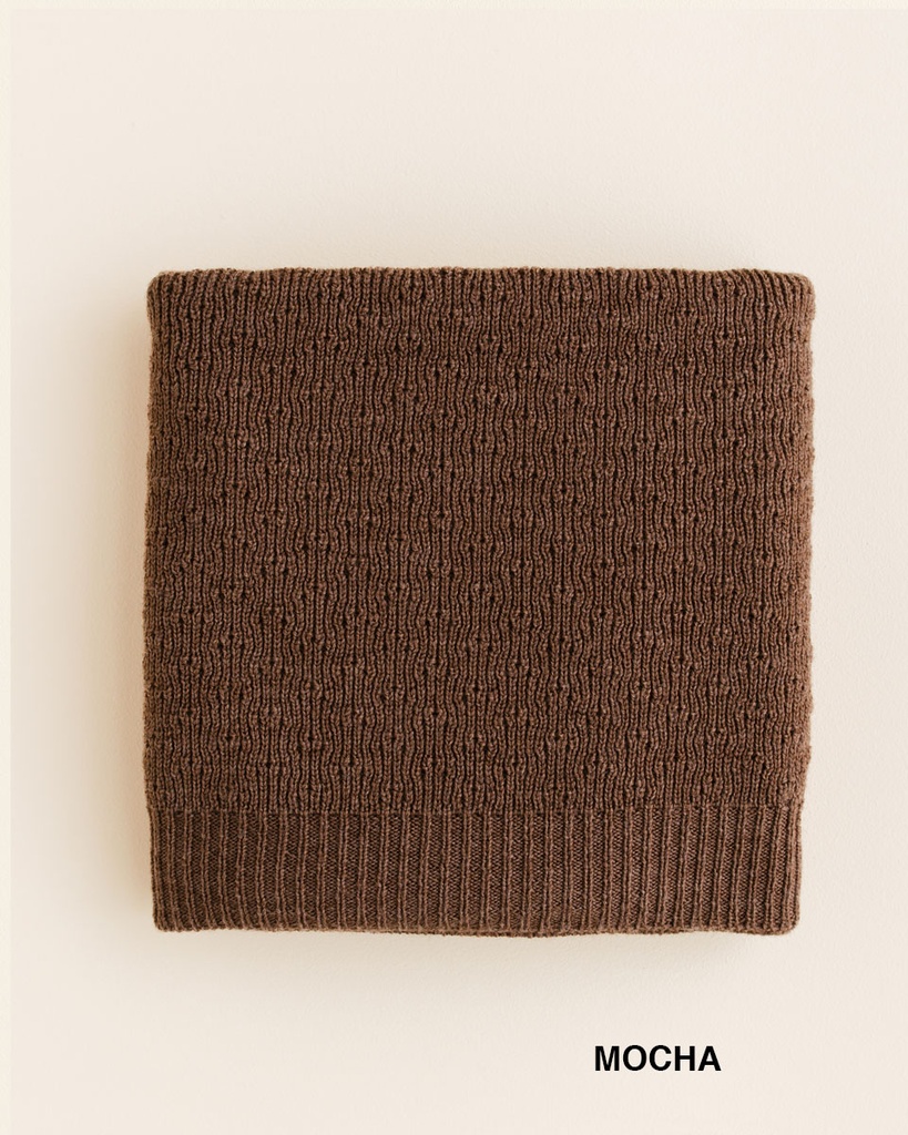 Hvid Deken Dora Mocha 70x100 cm