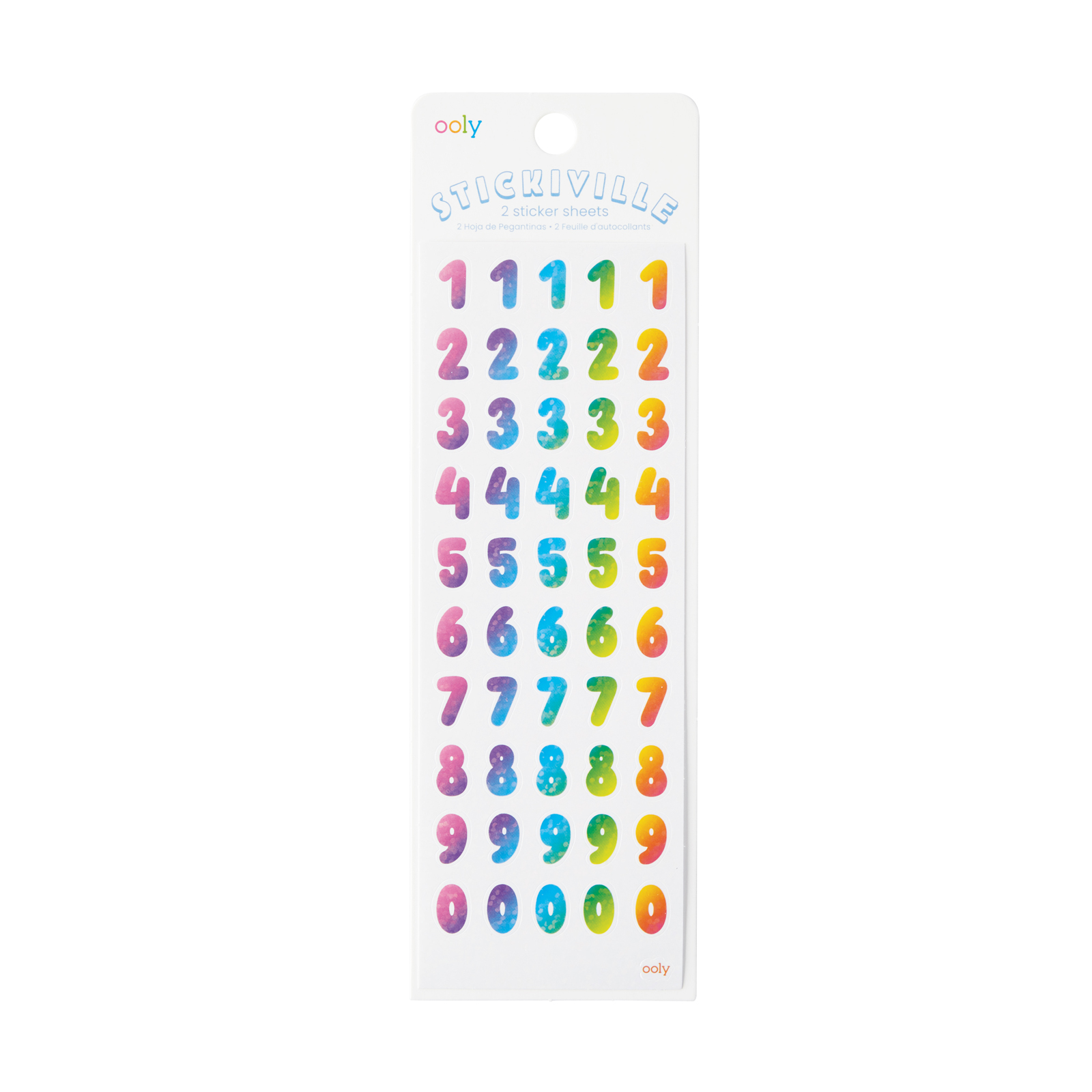Ooly - Stickiville Stickers - Skinny - Rainbow Numbers