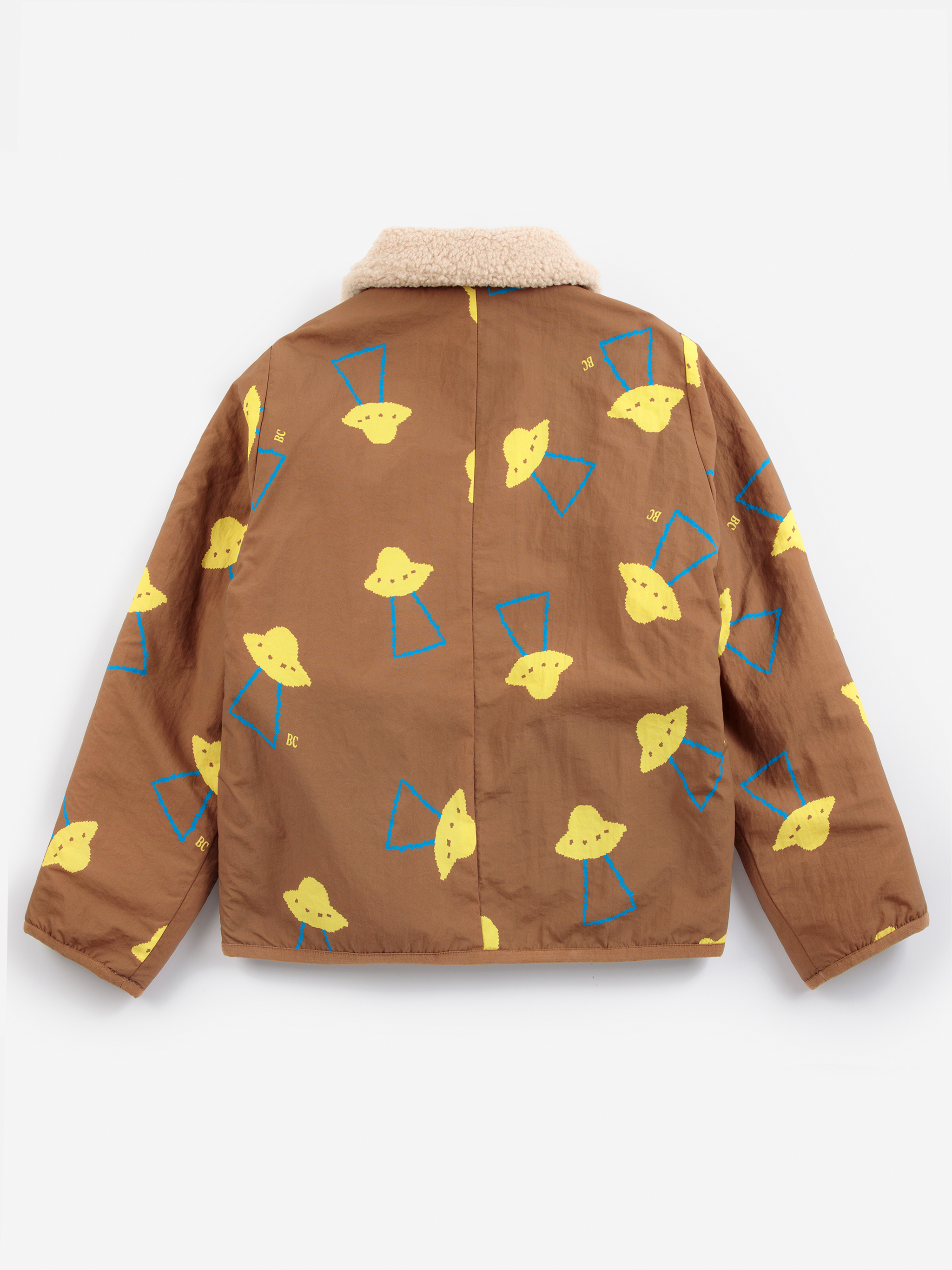 Bobo Choses Kids Jas Reversible Pixel Abduction All Over - 10 jaar