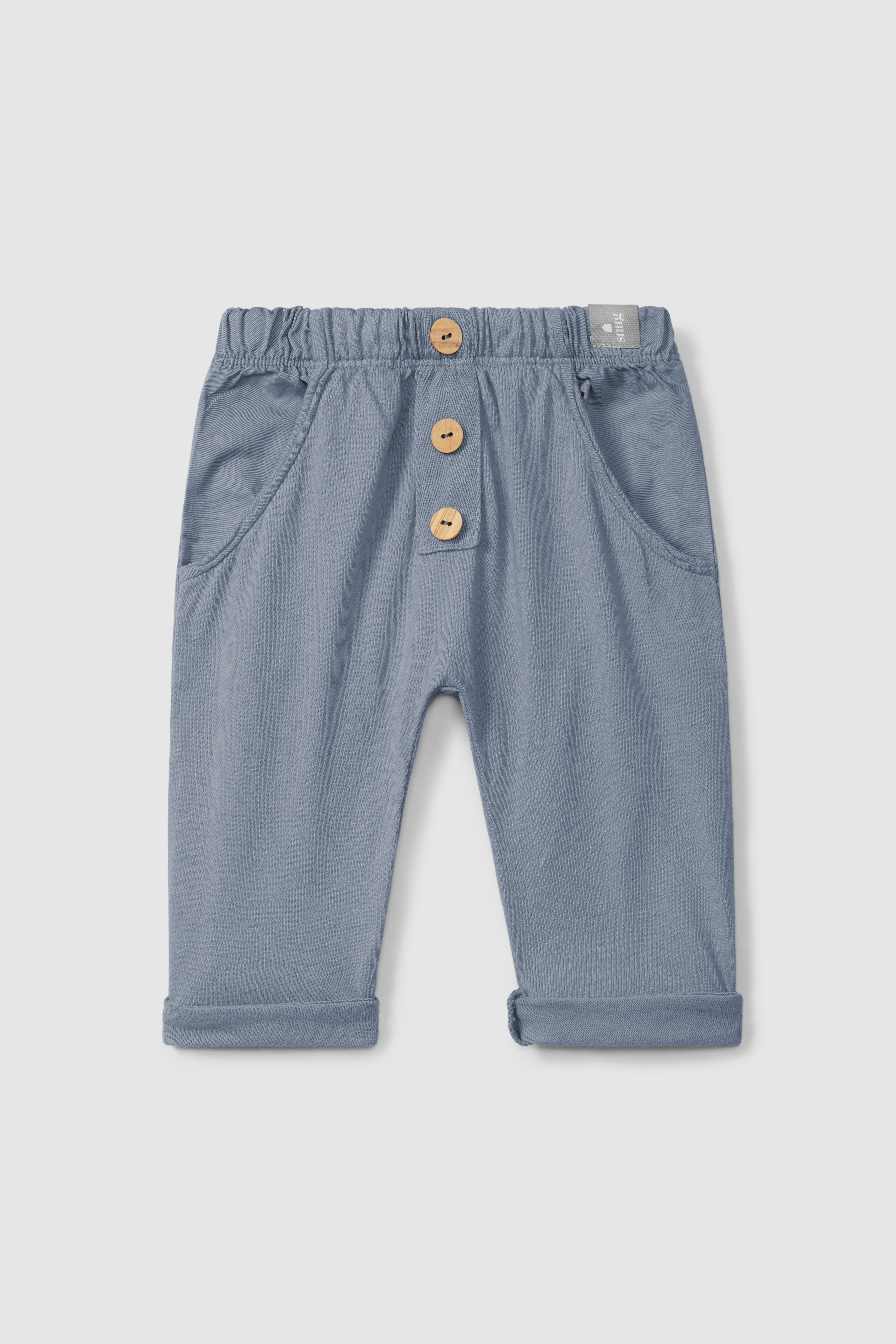 Snug Baby Broek met Knopen Indigo