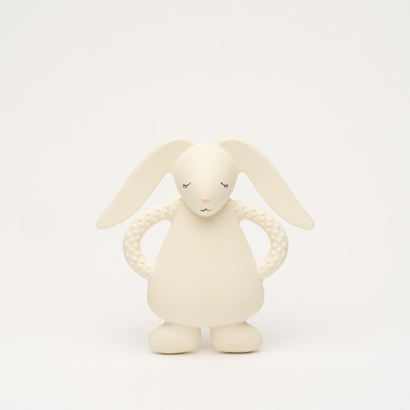 Moonie Bijtring Teether Bunny Cream 12 cm