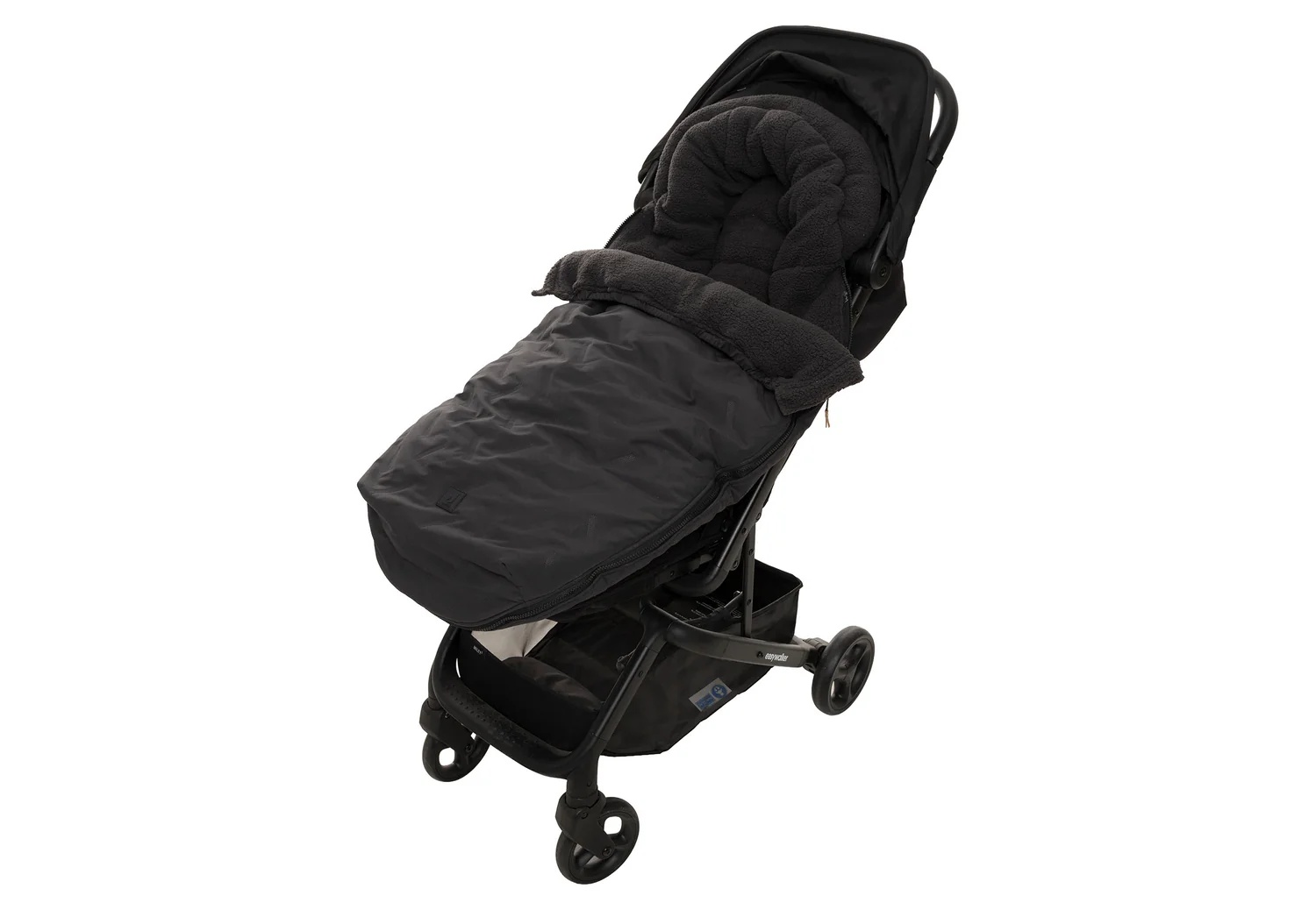 Jollein Voetenzak Buggy-Kinderwagen Embossed Nearly Black