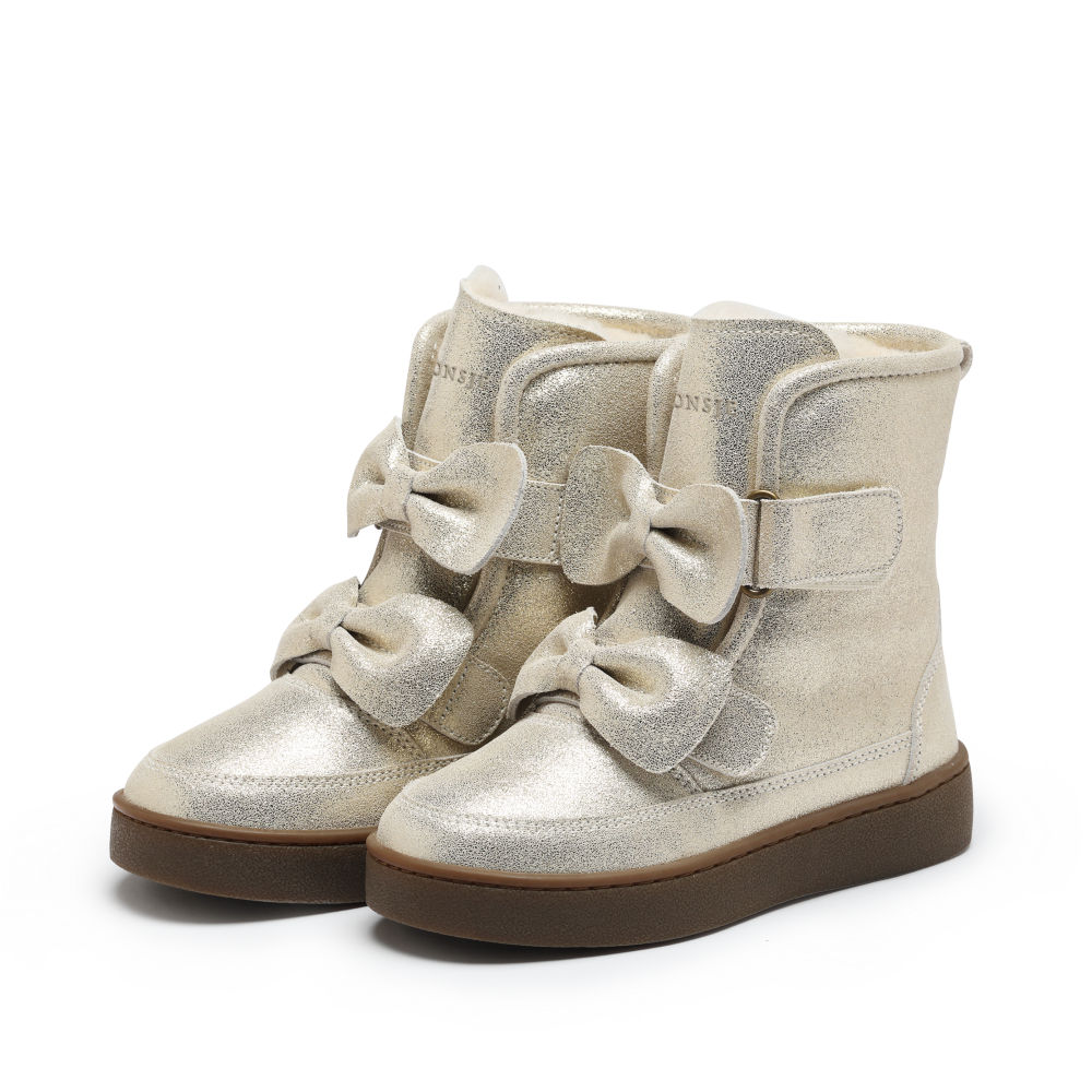 Donsje Boots Isa Exclusive Silver Metallic Leather