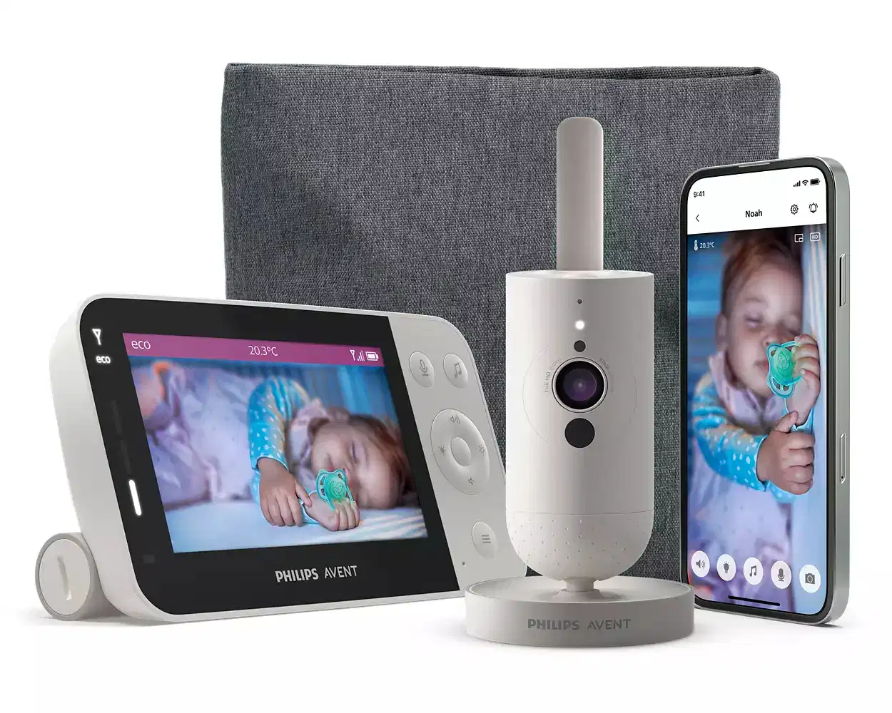 Philips Avent Video-Babyfoon Dual 4.3" - App voor Mobile
