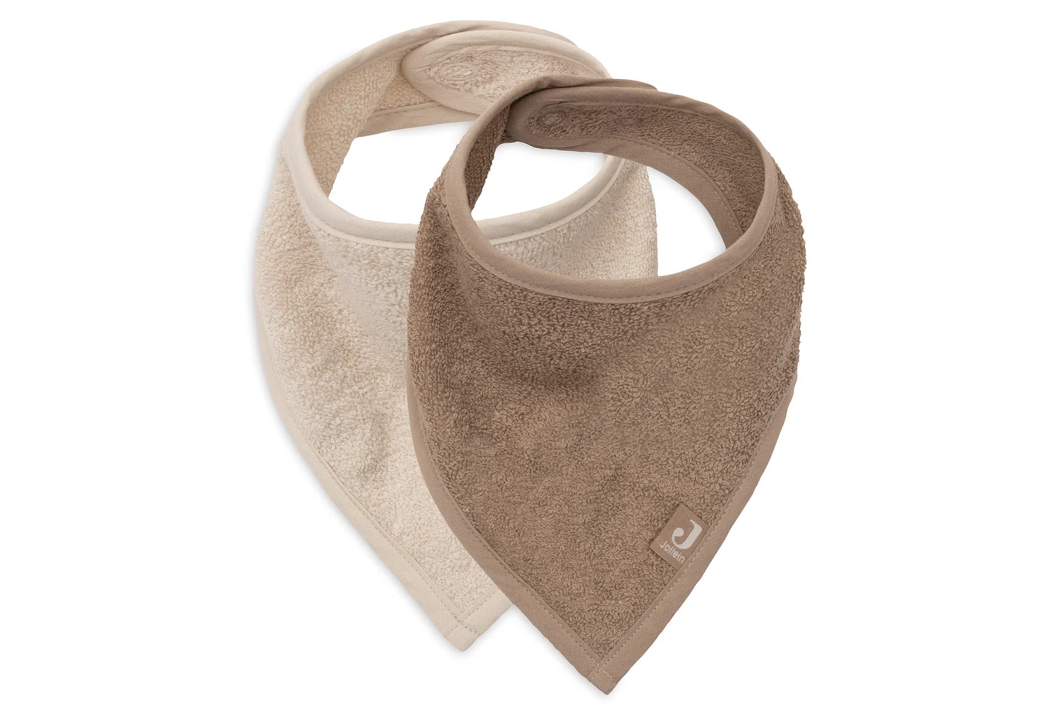 Jollein Slab Bandana Sand-Milky Coffee - 2 stuks