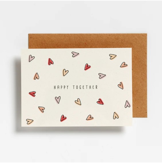 Hello August Wenskaart Happy Together