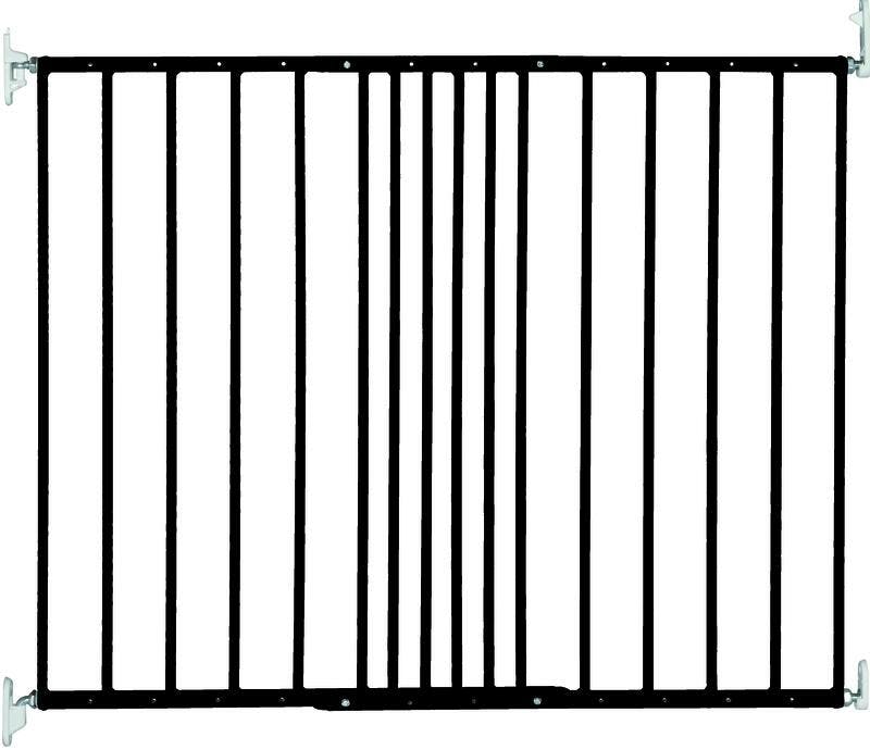 Babydan Deurhek Metaal Zwart 62.5-106.8 cm