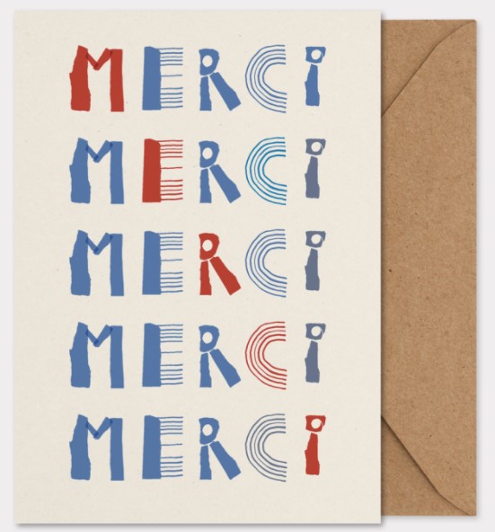 MADO / Art card A5 / merci